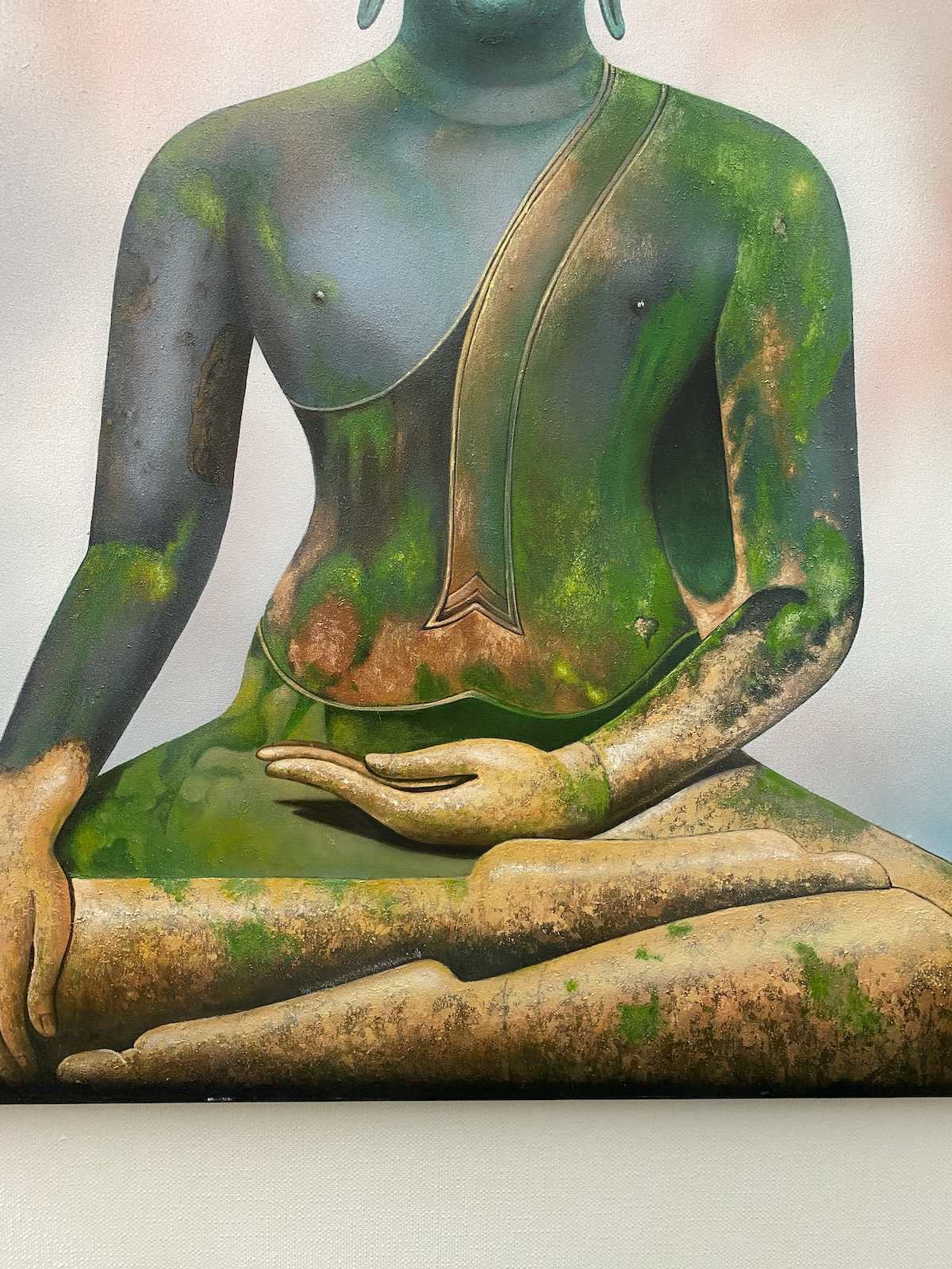 Buddha Gemälde Acrylgemälde Thailand Wandbild