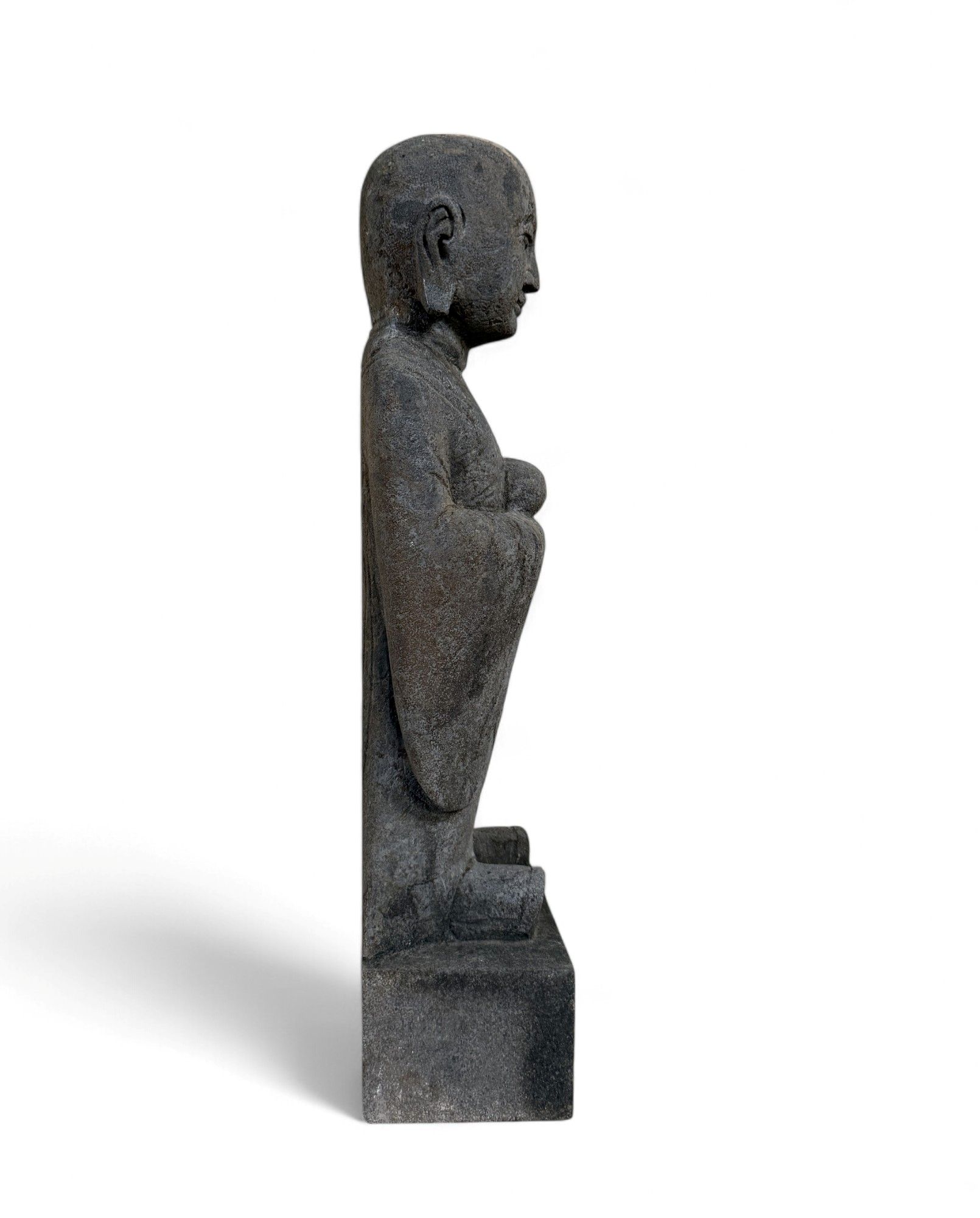 Zen Mönch China Garten Skulptur Naturstein Figur 50 cm groß