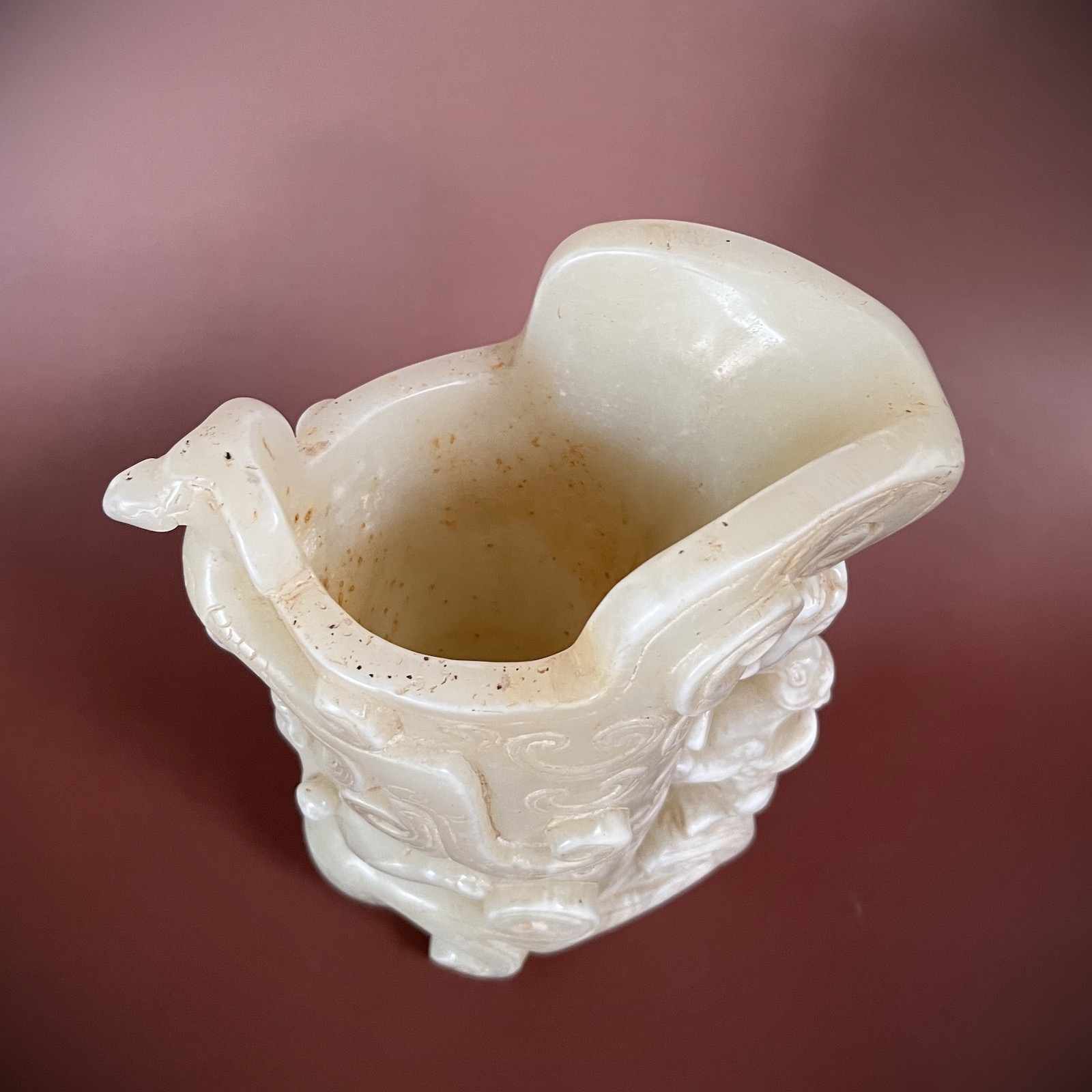 Räucherstäbchenhalter Drachen China Jade