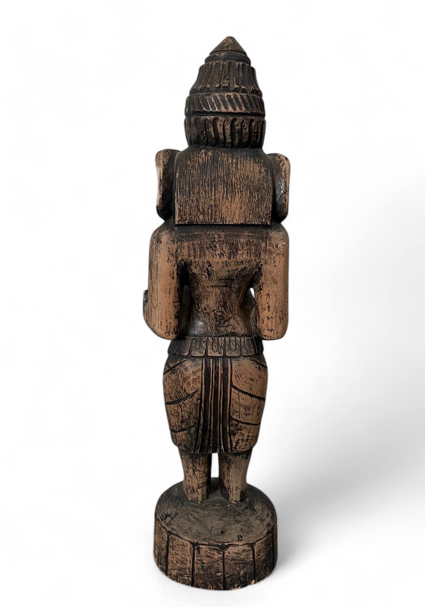 Ganesha Figur Holz Skulptur aus Indien 50 cm groß