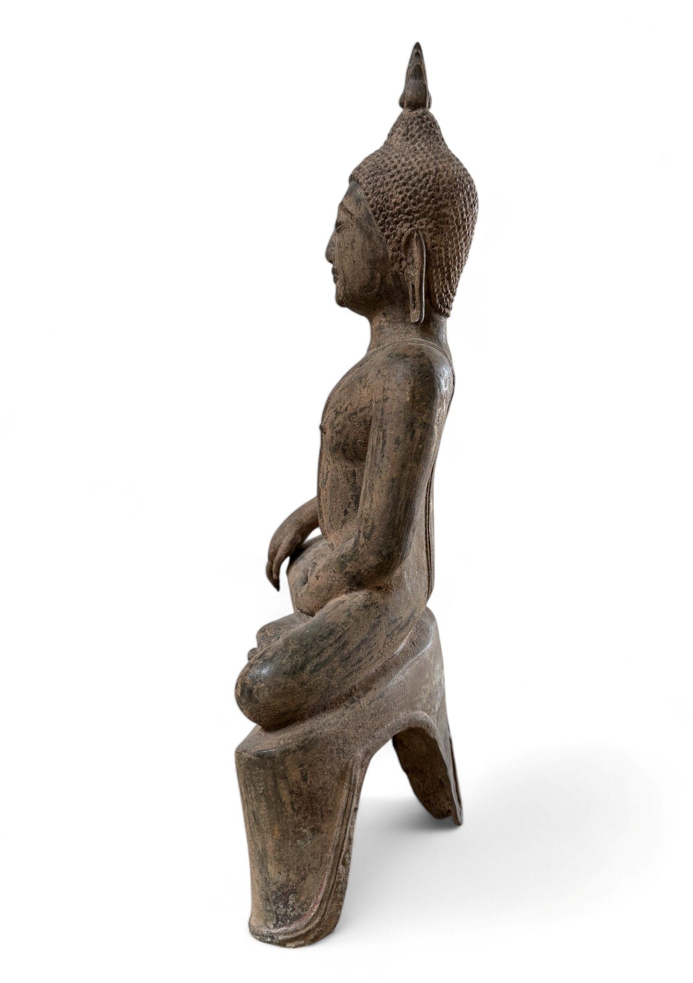 Bronze Buddha Figur 44 cm – Shakyamuni in Bhumisparsha Mudra