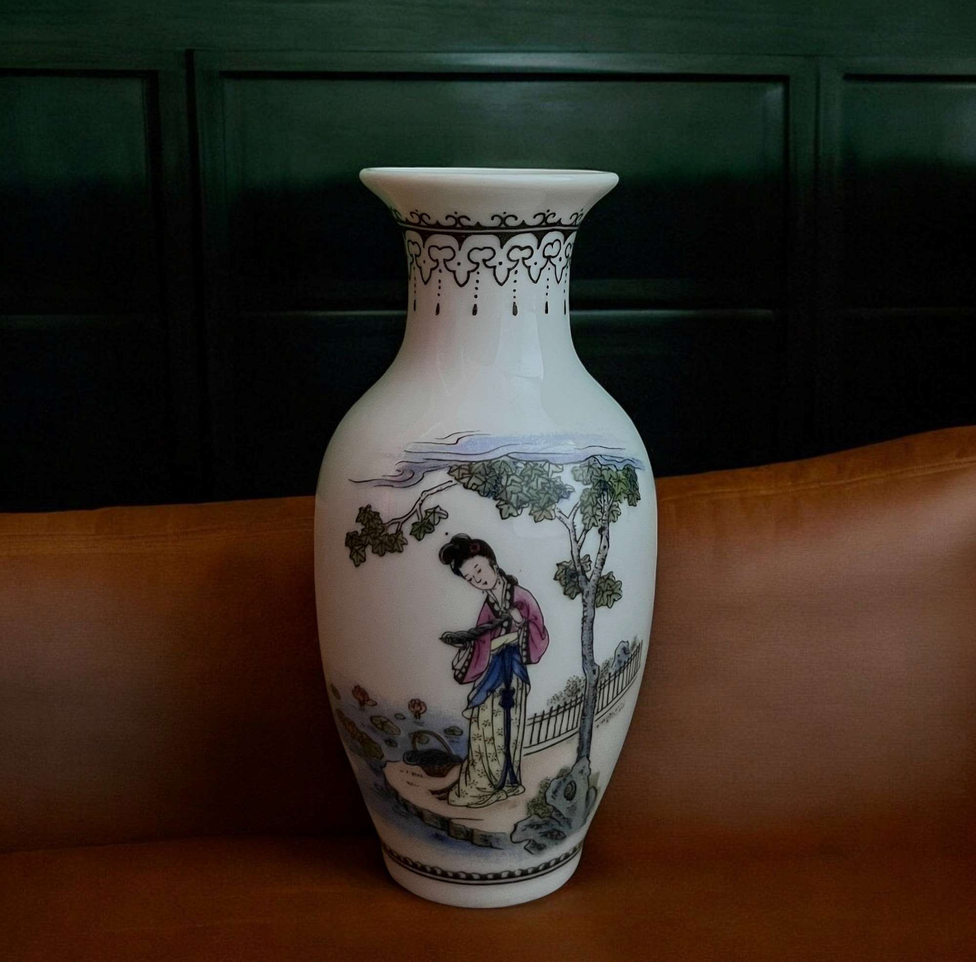 Chinesische Porzellan Vase mit Bodenmarke