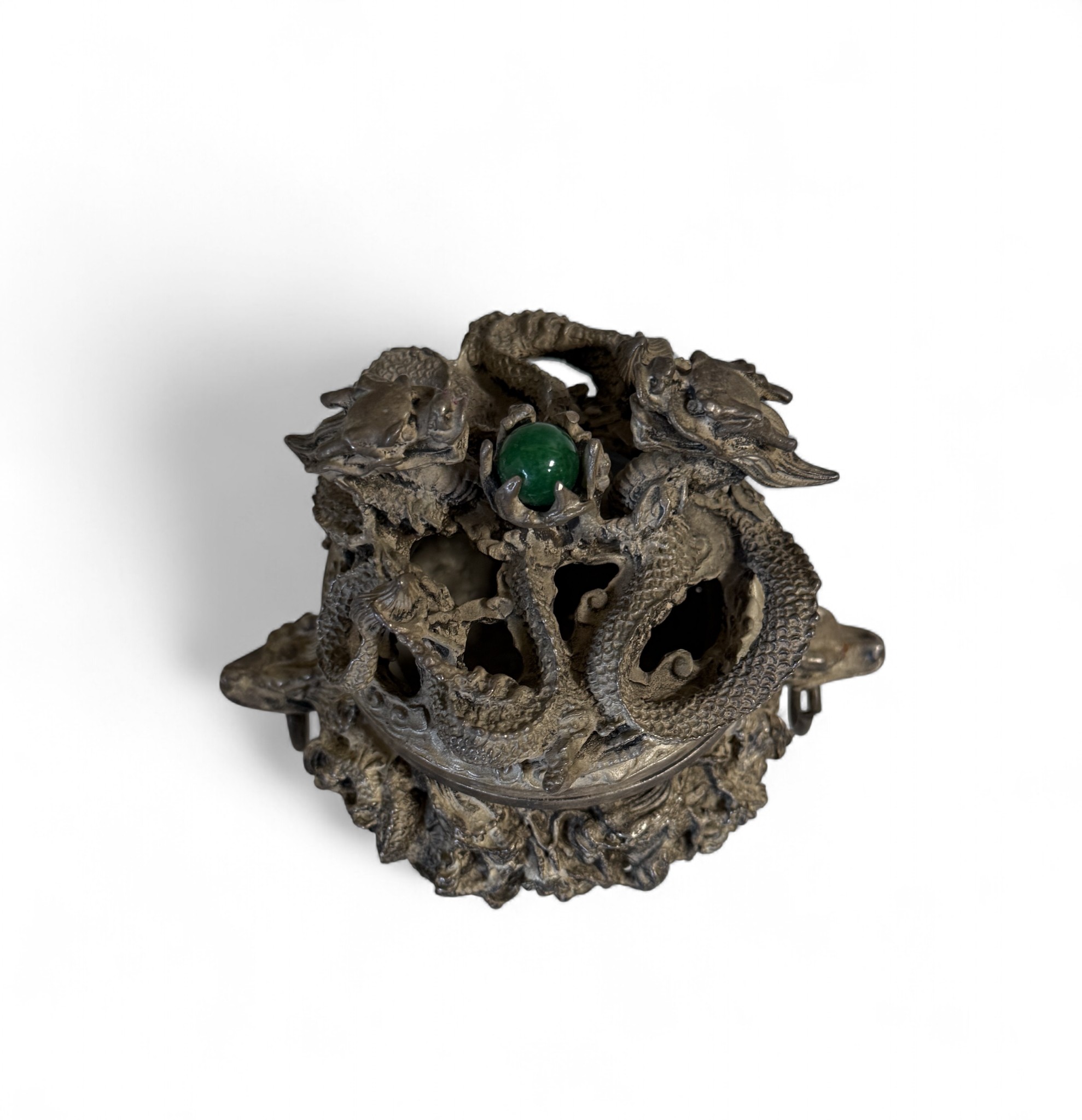 Räuchergefäß Drachen verziert - Bronze Gefäß