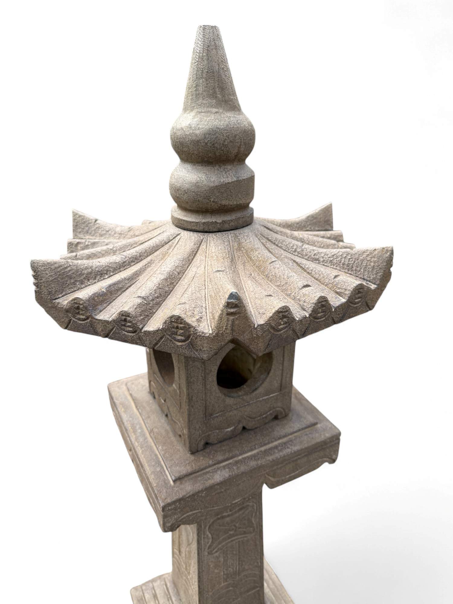Chinesisches Geisterhaus Steinlaterne China Pagode 102 cm