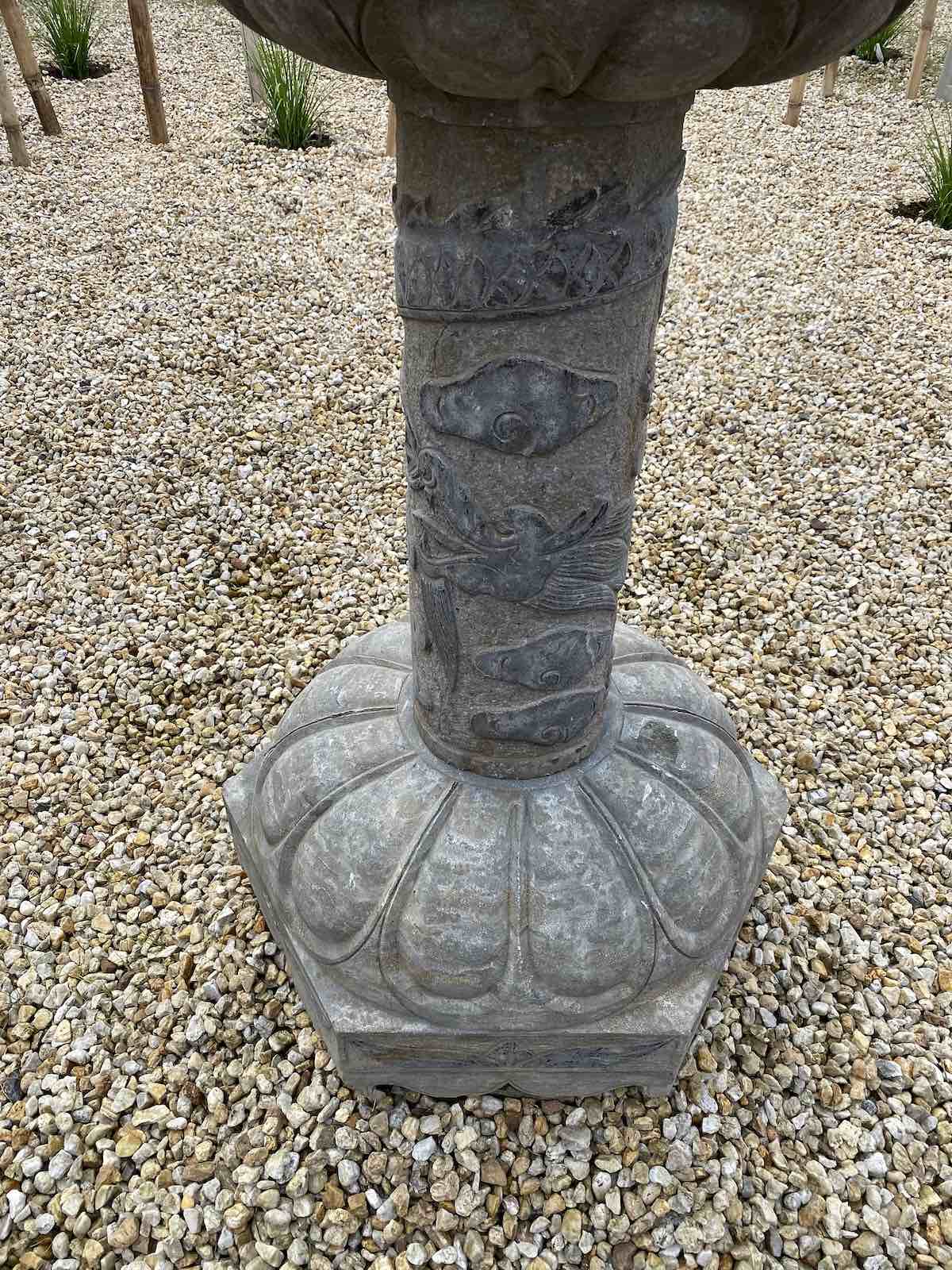 Chinesisches Garten Podest aus Naturstein f. Bonsai o. Buddha