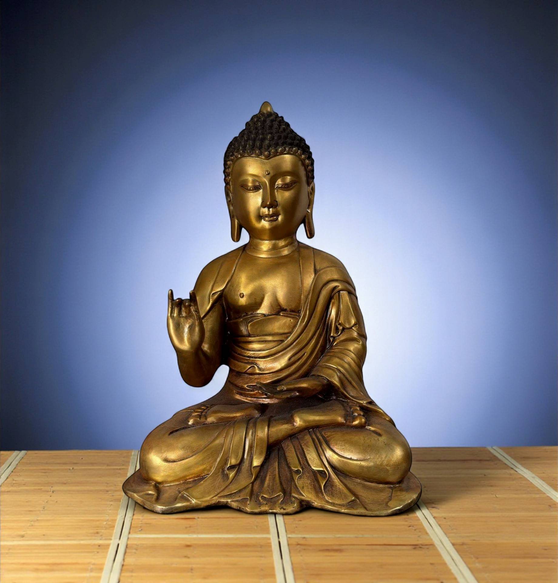 Buddha Figur Karana Mudra Bronze Statue Tibet China Buddha Figur Karana Mudra Bronze Statue Tibet China