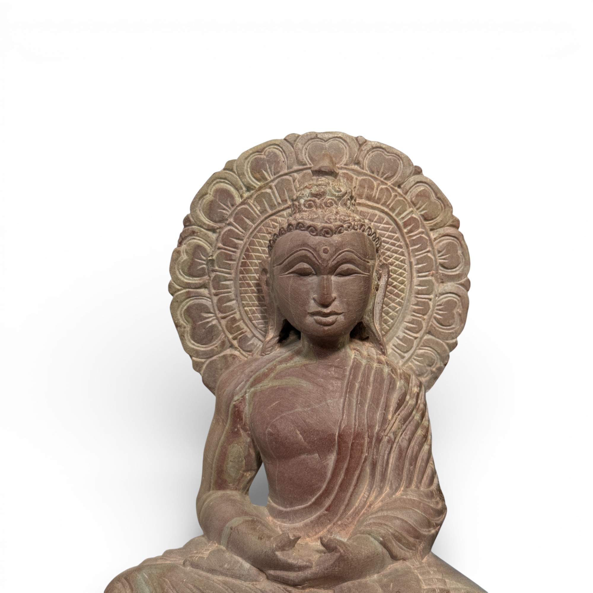 Amitabha Buddha Figur Marmorstein Nepal – 15 cm