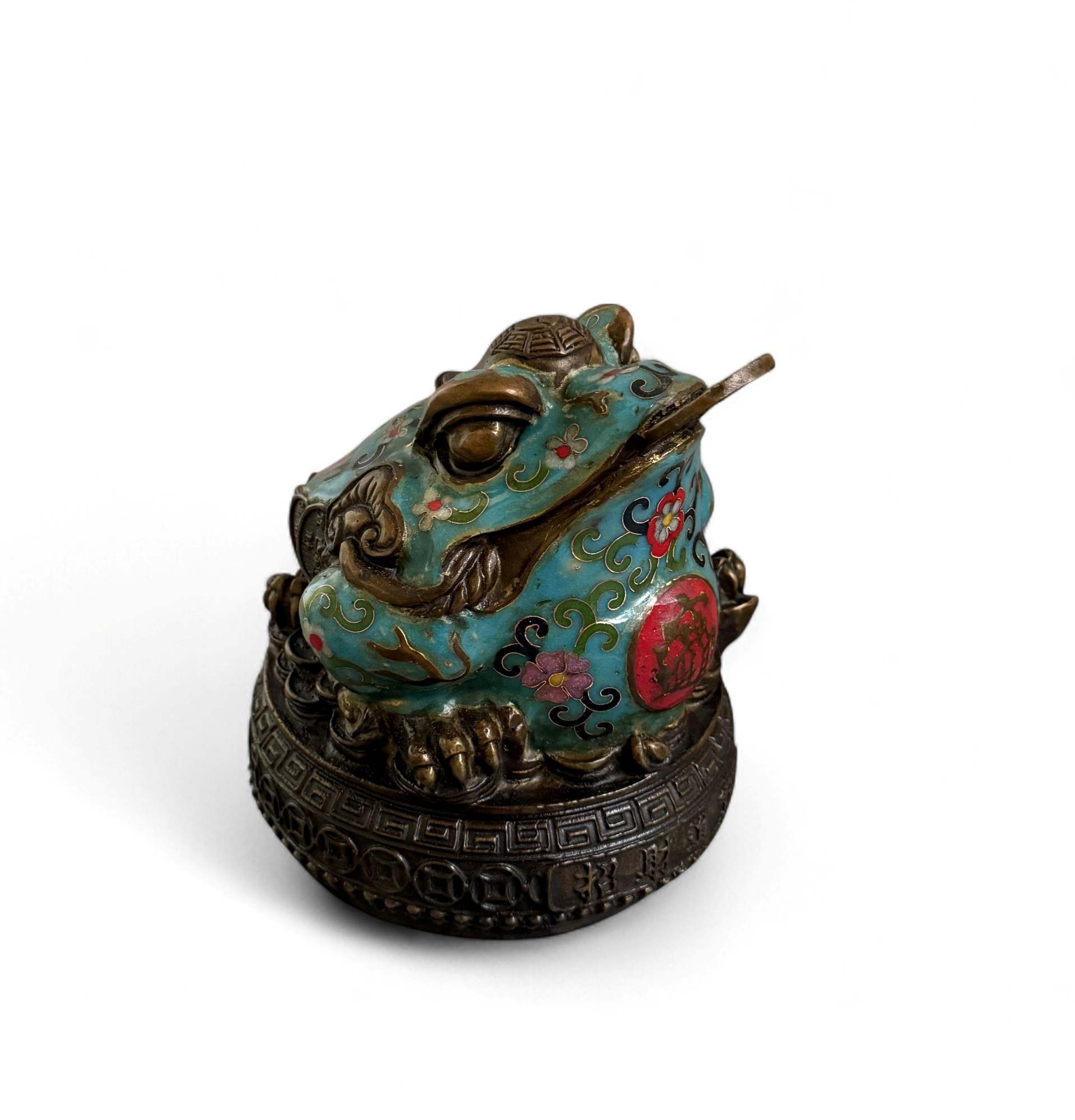 Geldkröte aus Bronze – Traditioneller Feng Shui Frosch
