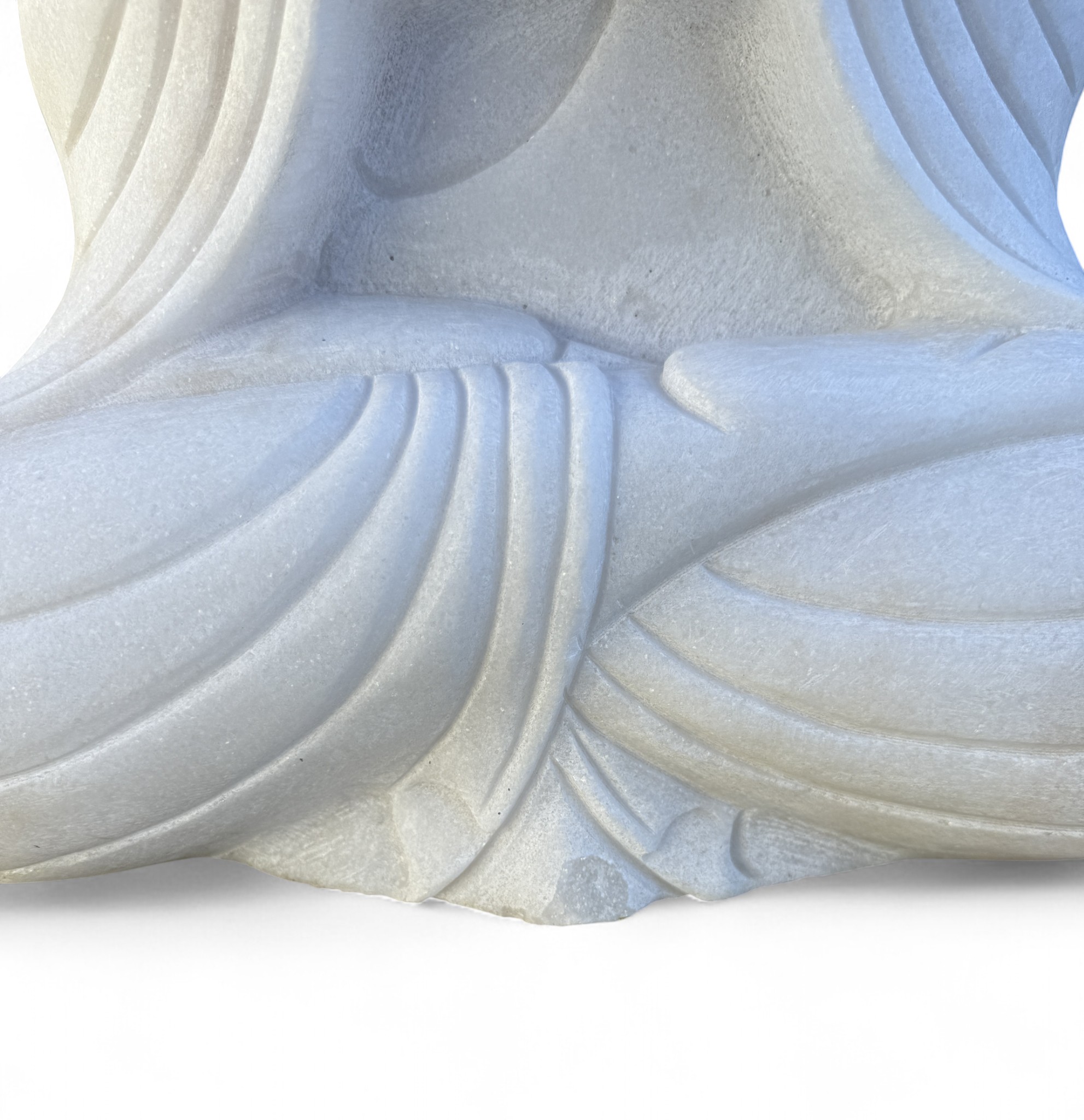 Garten Buddha Statue Marmor Stein Anjali Mudra