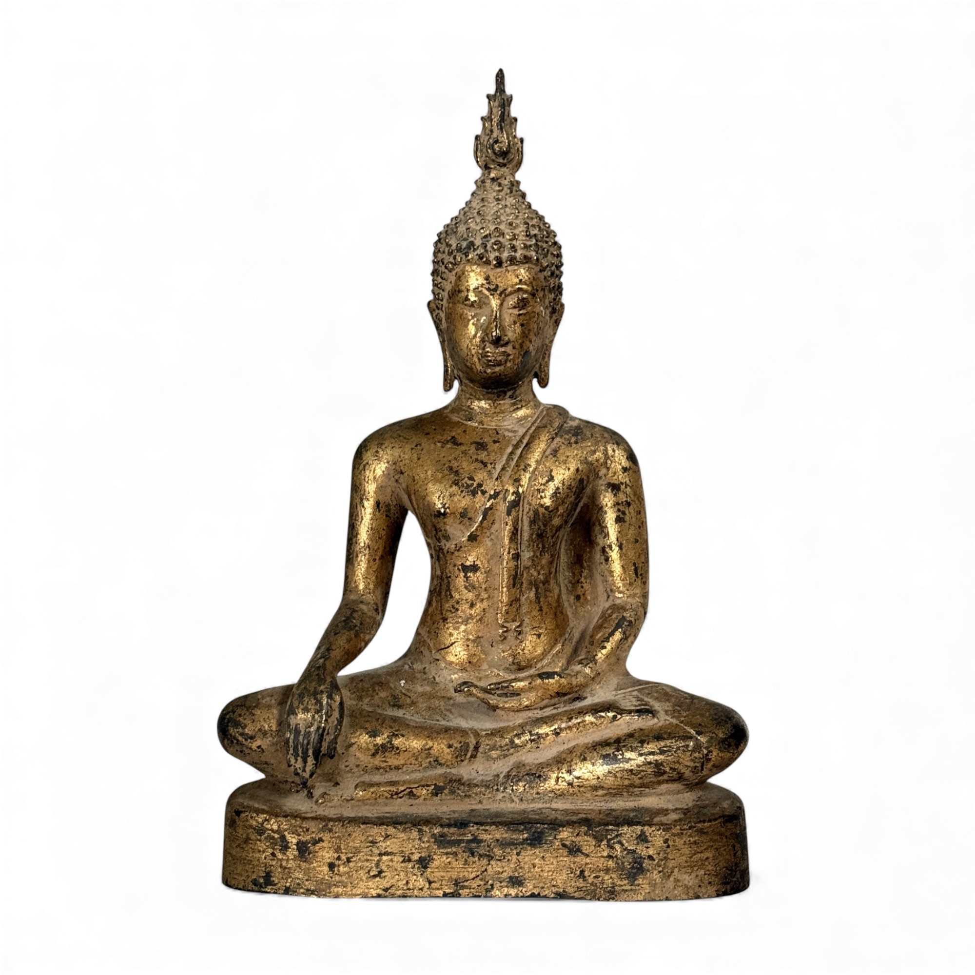 Buddha Statue Bronze im Rattanakosin Stil