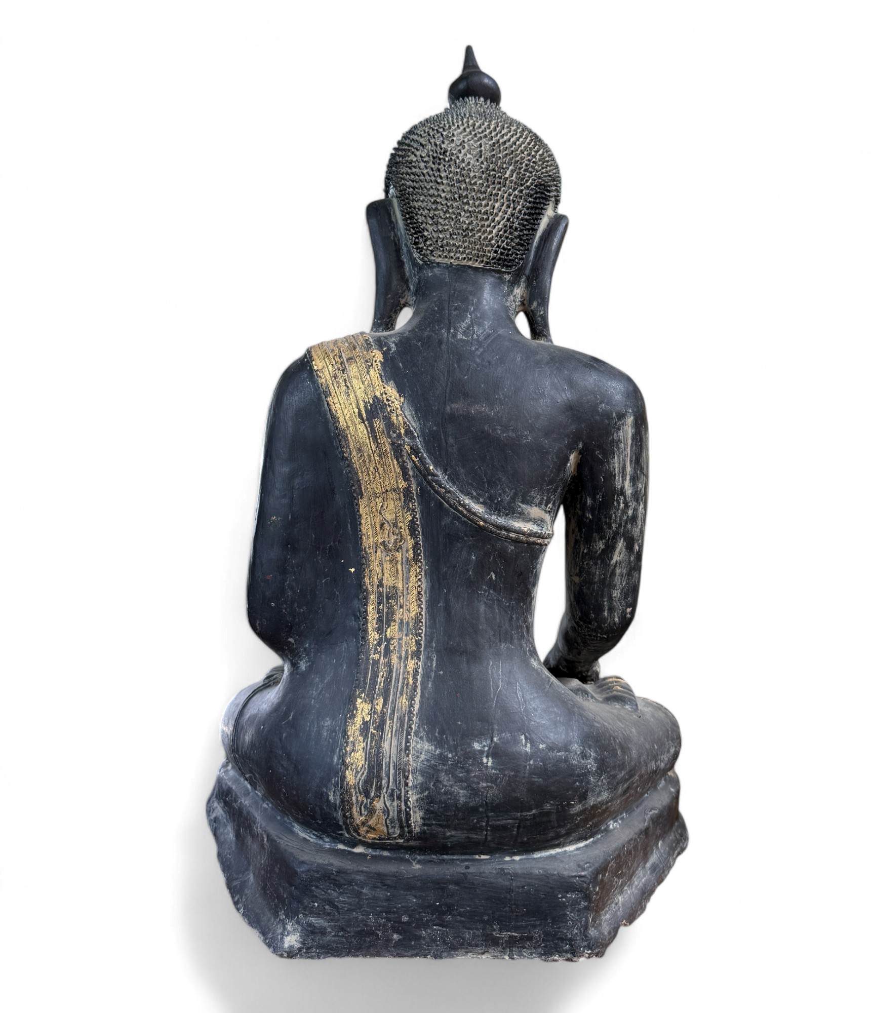 Lacquerware Buddha Statue Burma Skulptur 75 cm groß