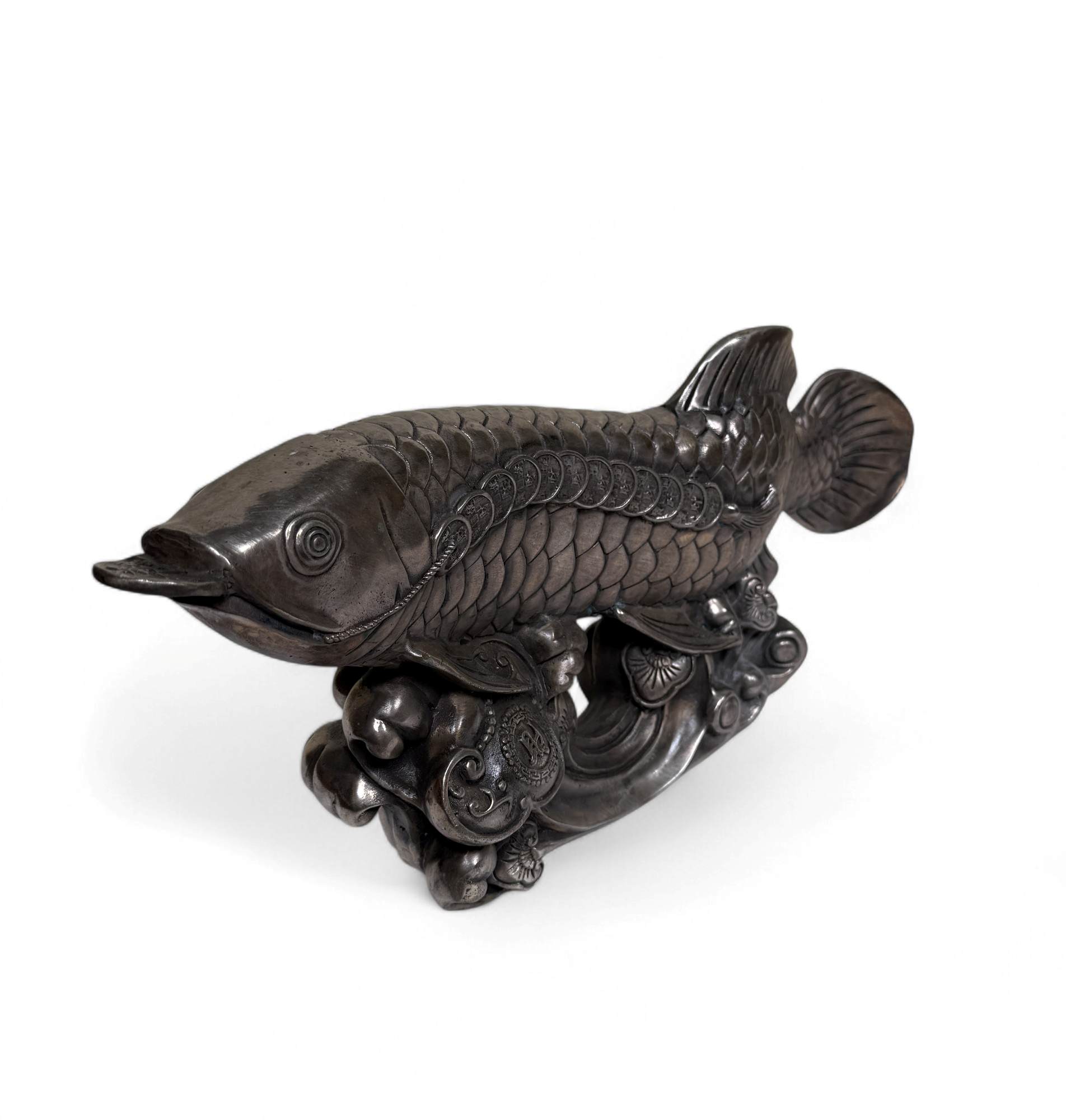 Koifisch Bronze Skulptur Reichtumssymbol China