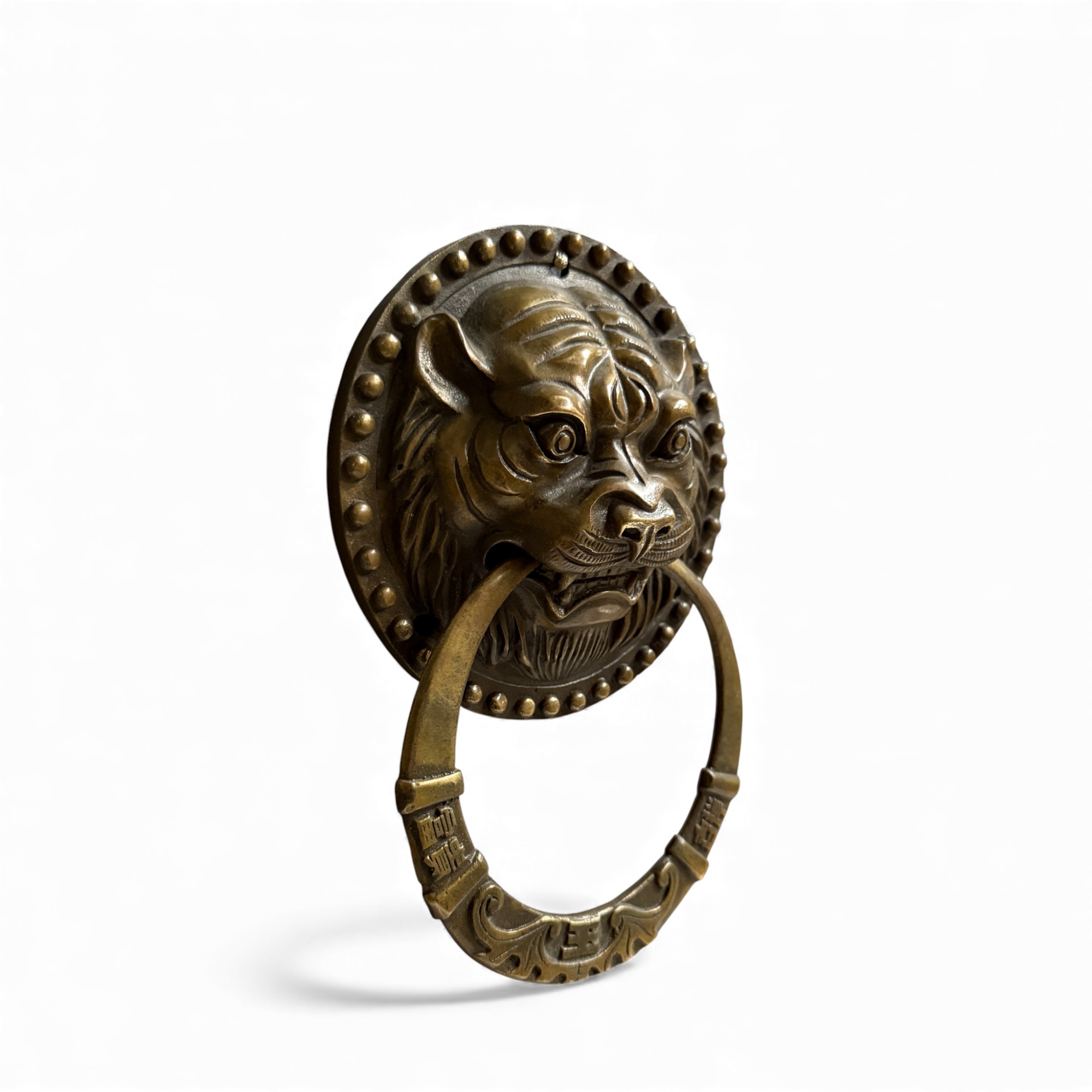 Türklopfer Bronze Skulptur mit Tiger Kopf aus China