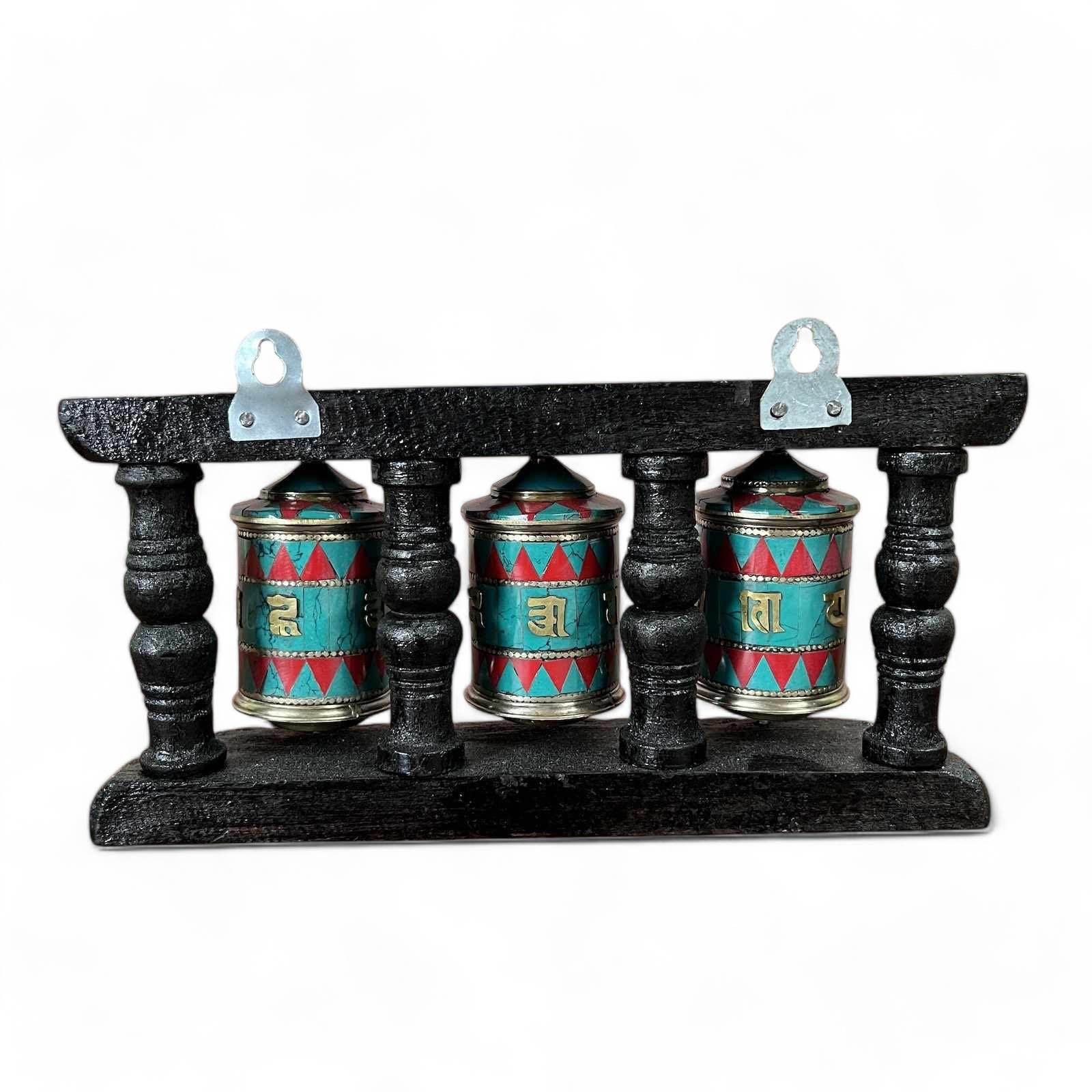 Gebetsmühle Tibet Buddhismus Türkis & Schaumkoralle Gebetsmühle Tibet Buddhismus Türkis & Schaumkoralle