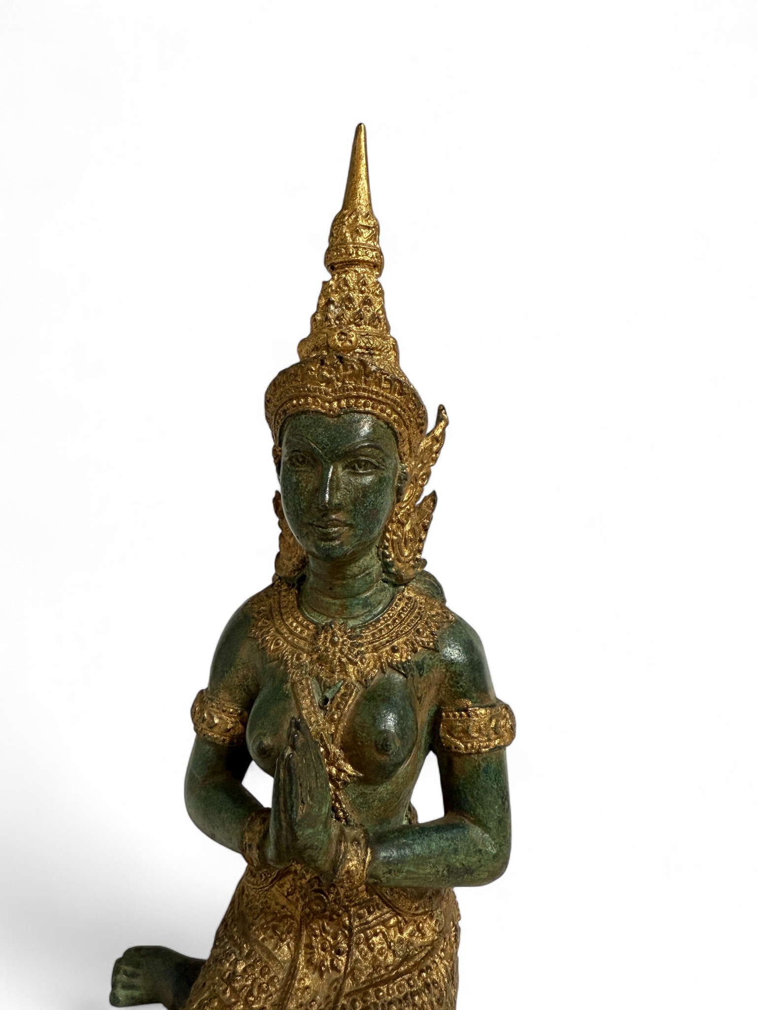 Tempelwächter Figur Bronze Skulptur Thailand 22 cm Tempelwächter Figur Bronze Skulptur Thailand 22 cm