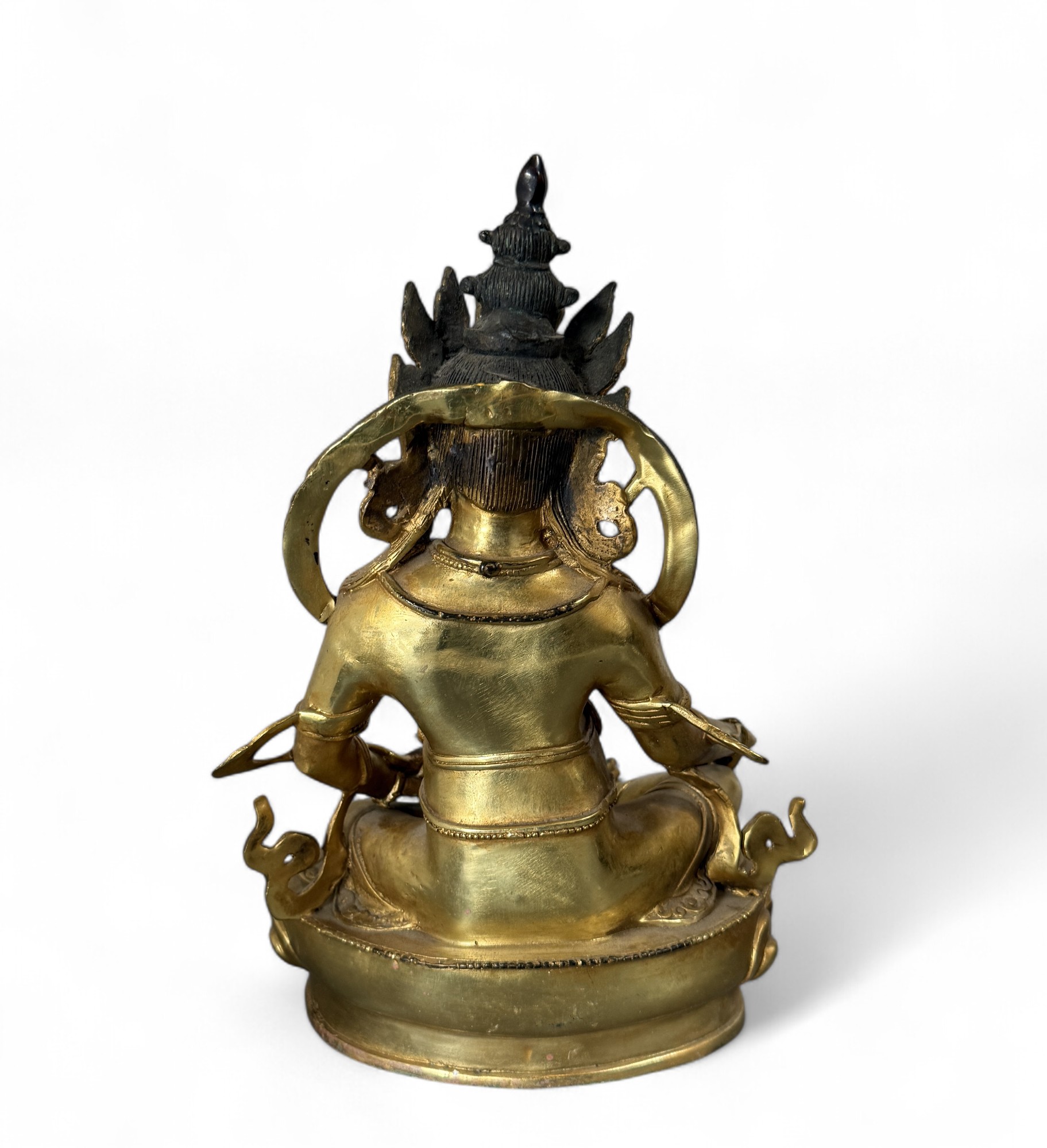 Kubera Jambhala Bronze Figur Tibet China Skulptur 29 cm groß