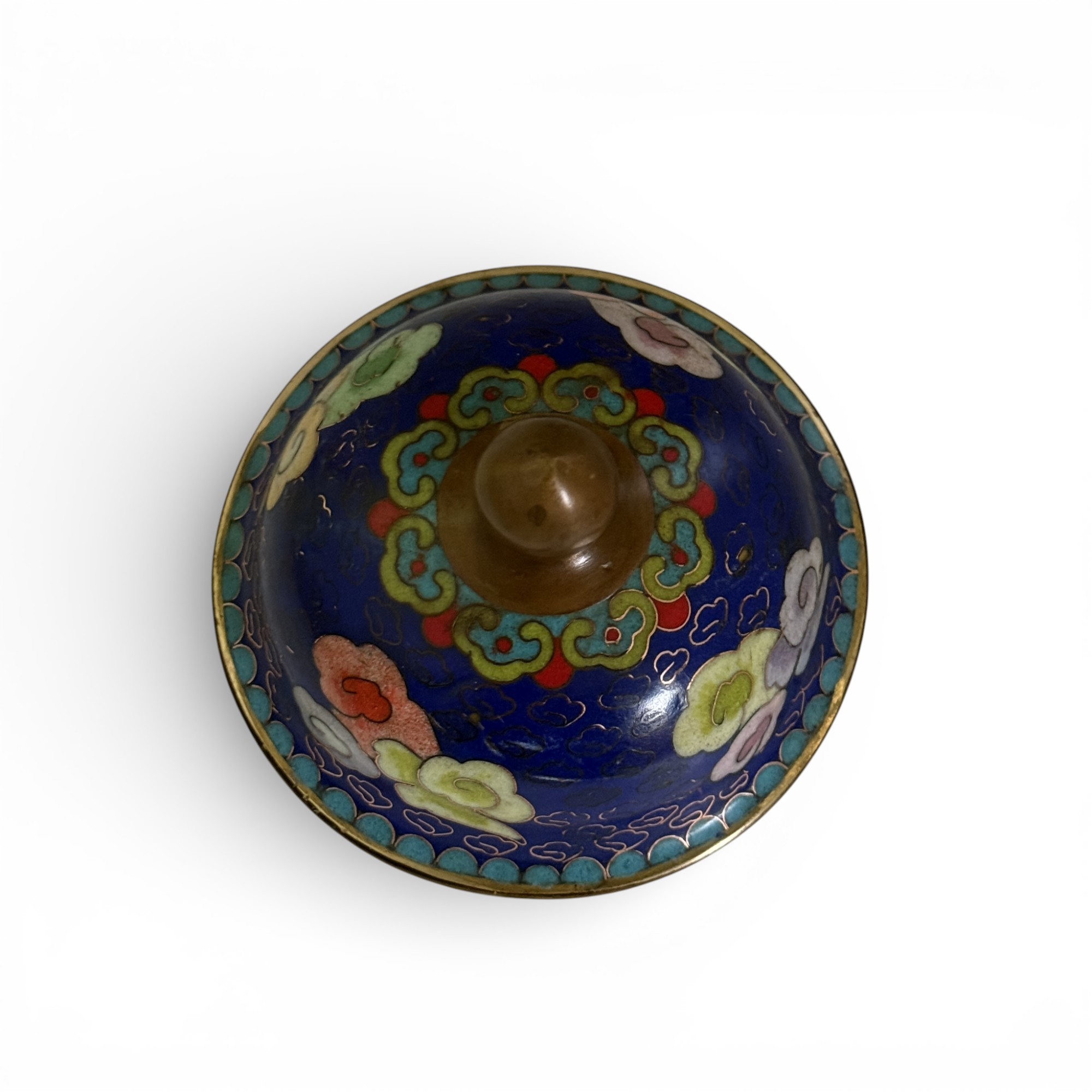 Chinesische Cloisonné Vase Bronze Drache & Phönix