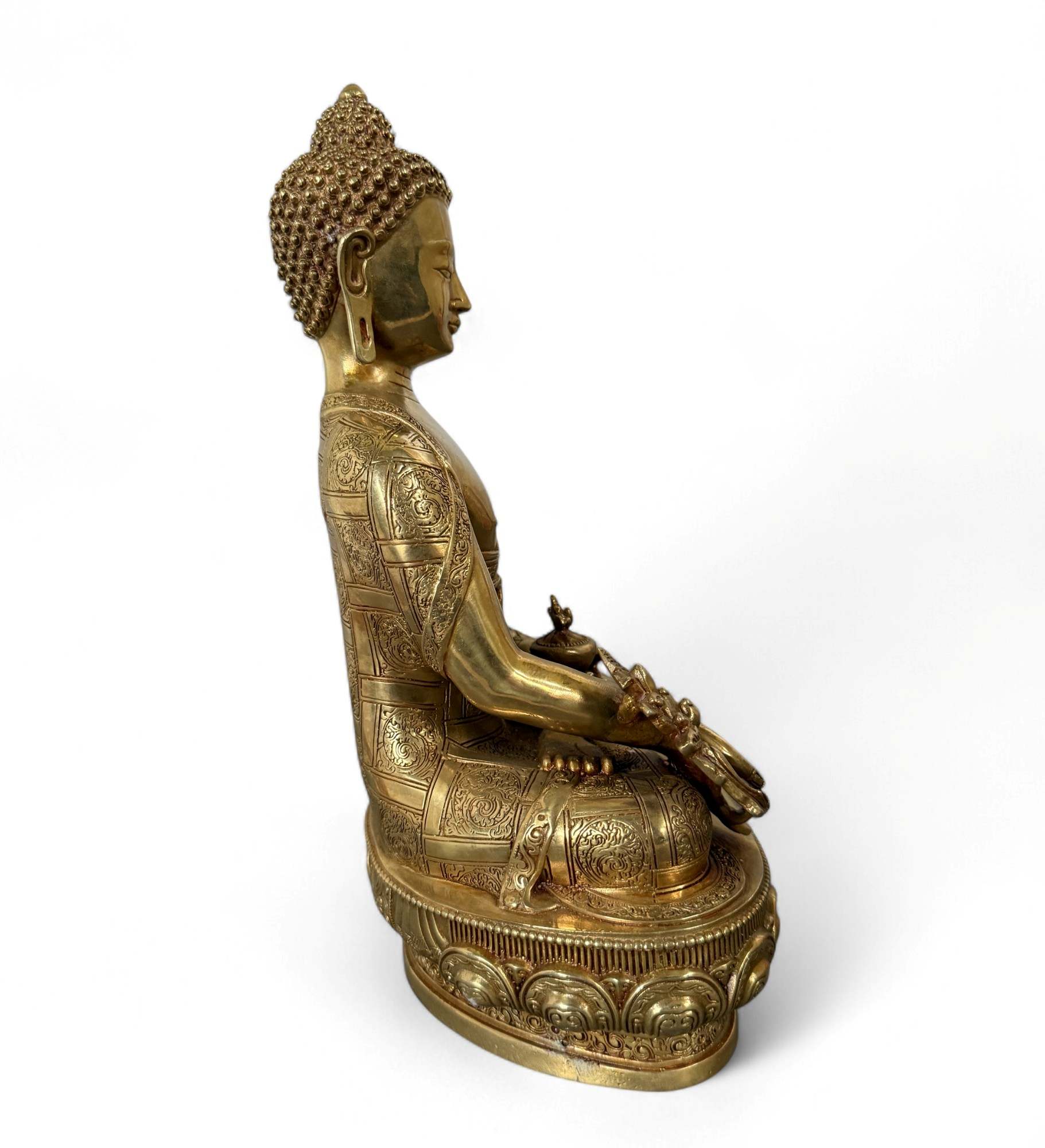 Medizin Buddha Figur Bronze Tibet China - 30 cm groß