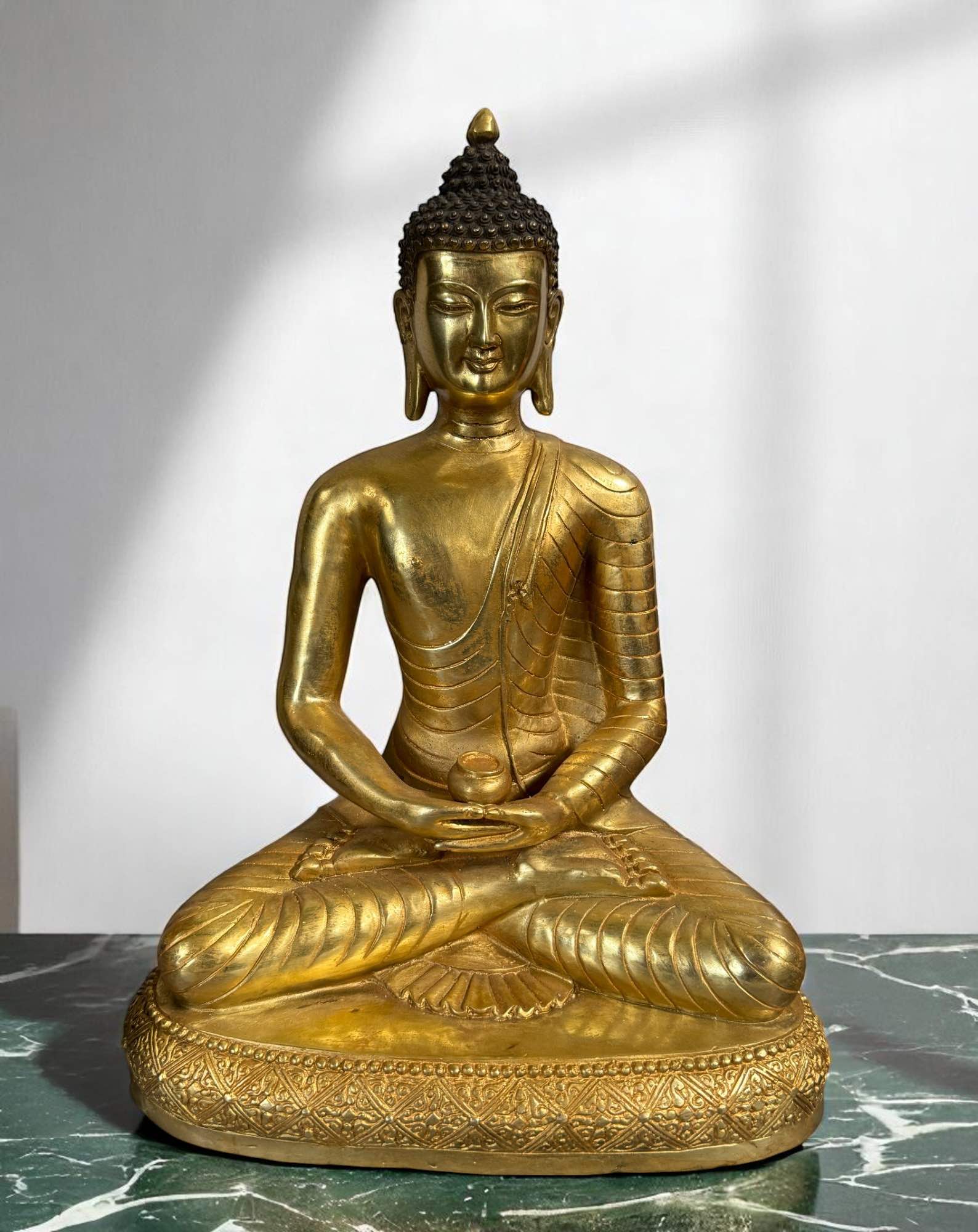 Buddha Figur Bronze Skulptur Tibet Statue Amitabha 33 cm