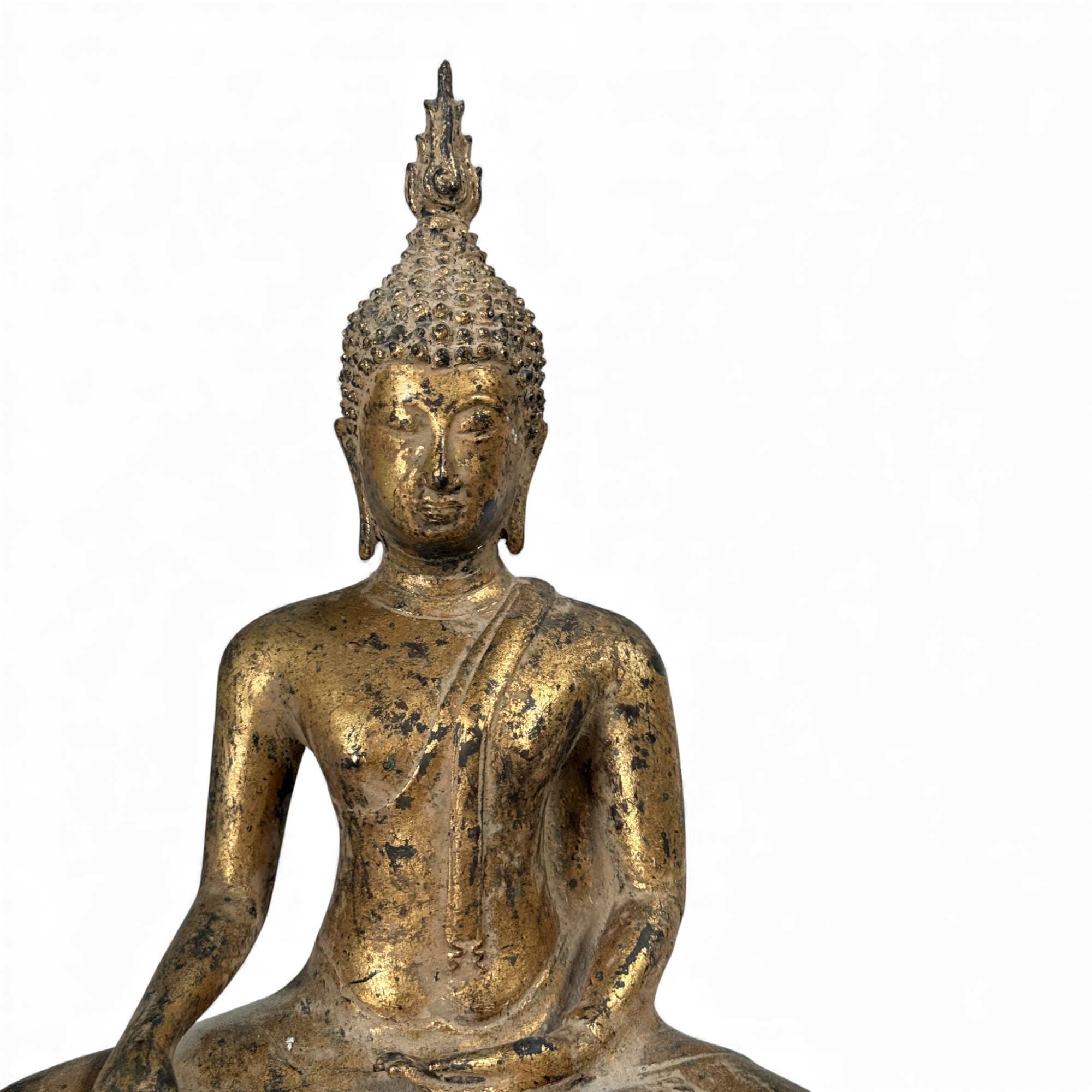 Buddha Statue Bronze im Rattanakosin Stil