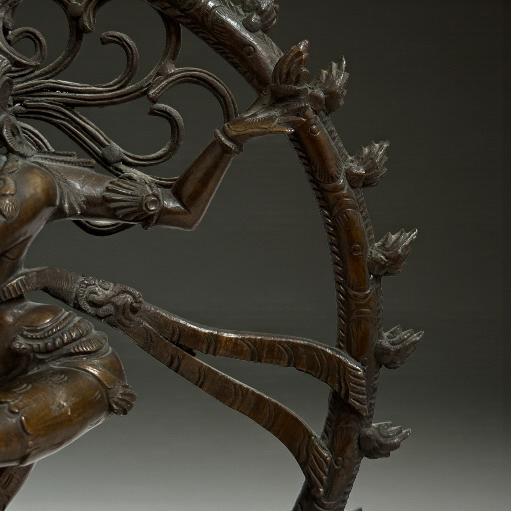 Shiva Nataraja Statue aus Bronze, 19. Jh., Sammlerstück aus Sammlungsauflösung