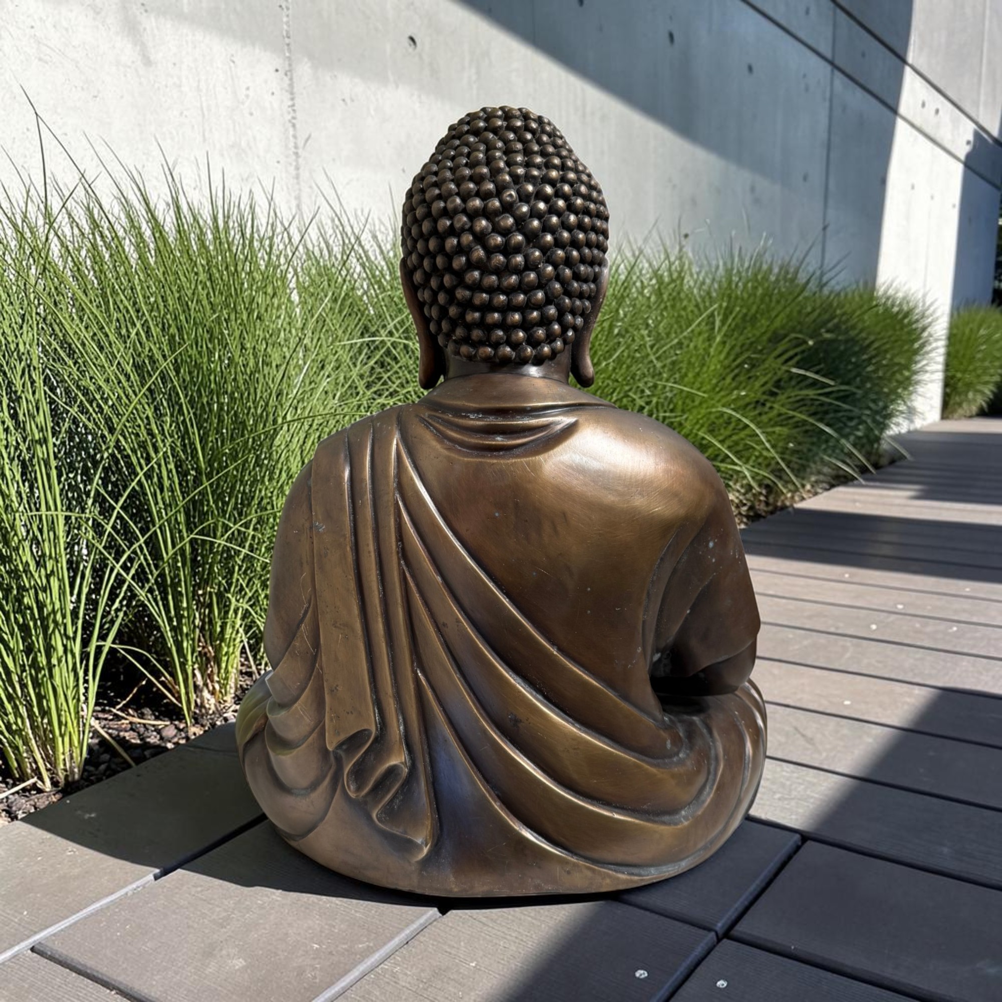 Bronze Amida Buddha Kamakura Daibutsu - Japanische Figur - Unikat 56 cm / 24 kg