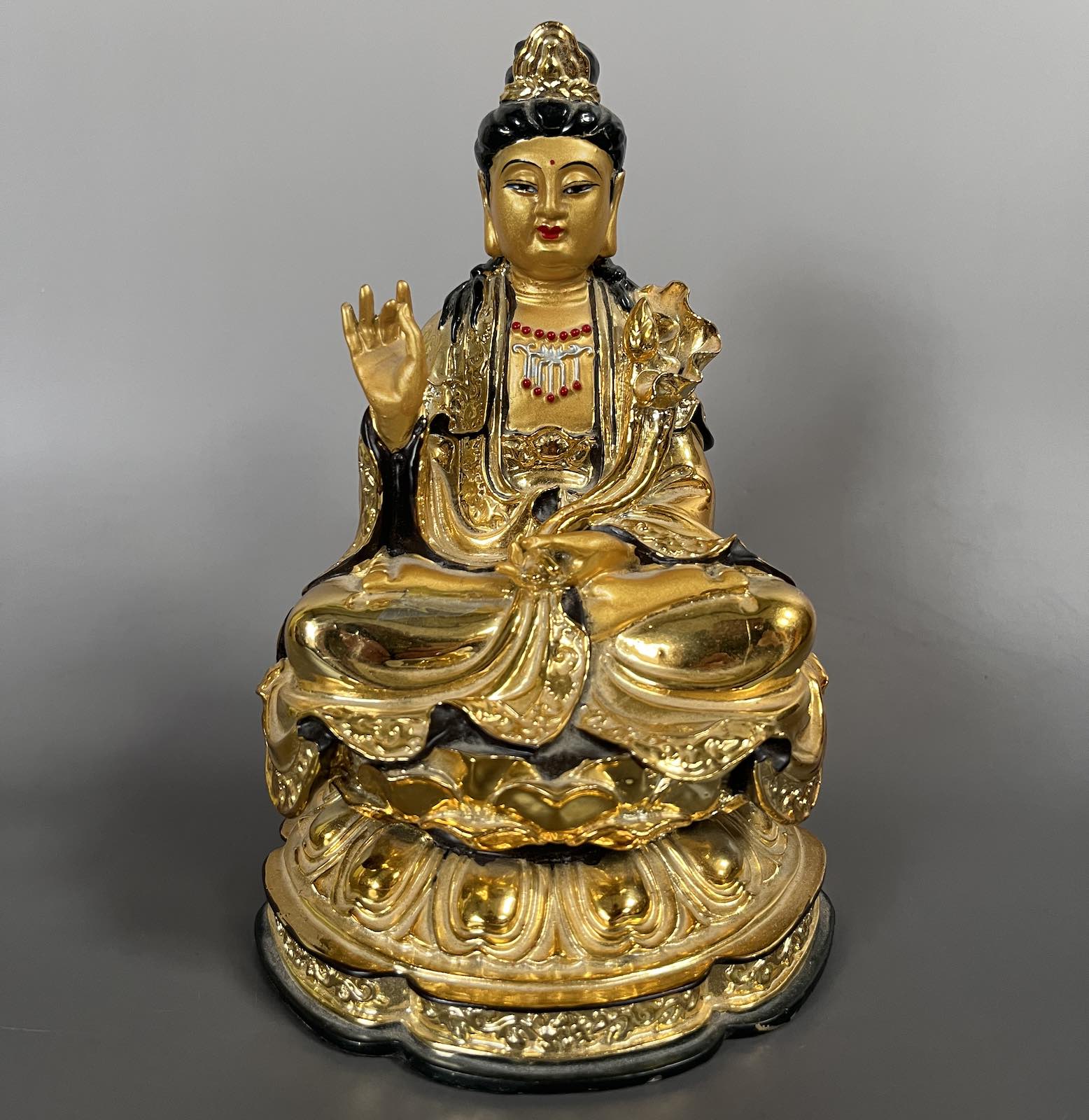 Bodhisattva Figur China Polyresin 19,5cm
