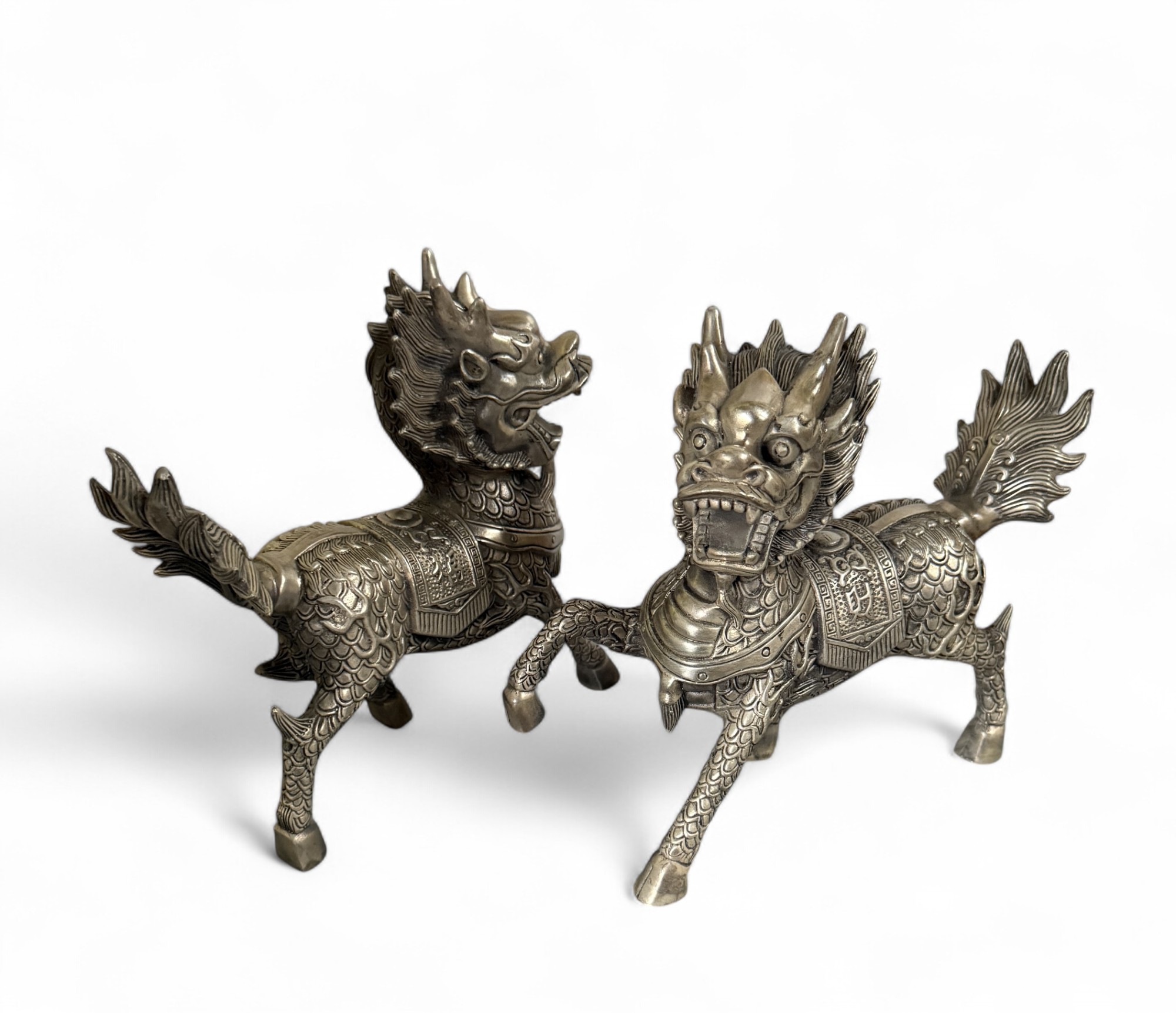 Qilin Drachen-Löwen aus Bronze – Mythische Glücks- & Schutzsymbole