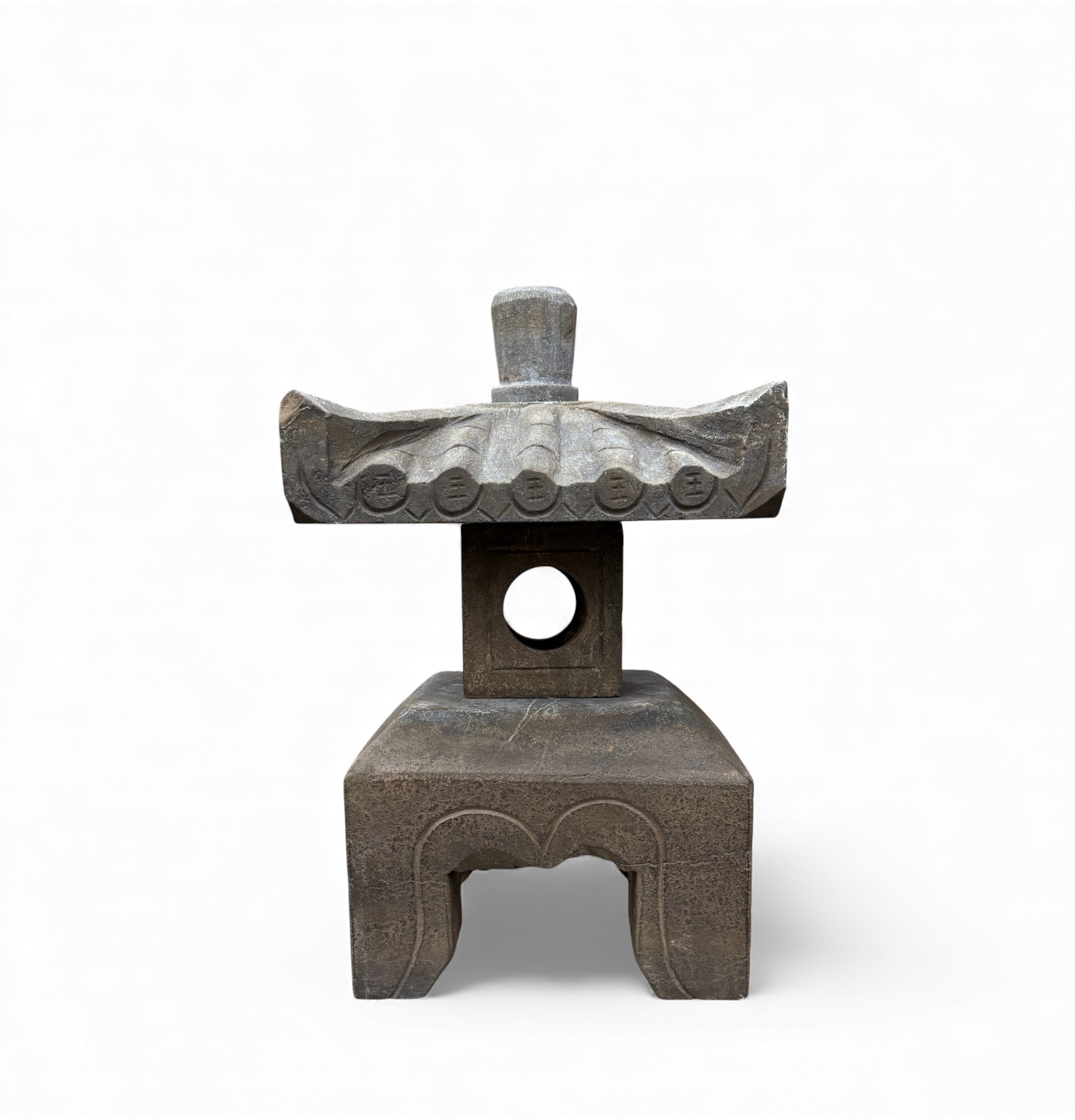 Asiatisches Geisterhaus Steinlaterne Garten Pagode