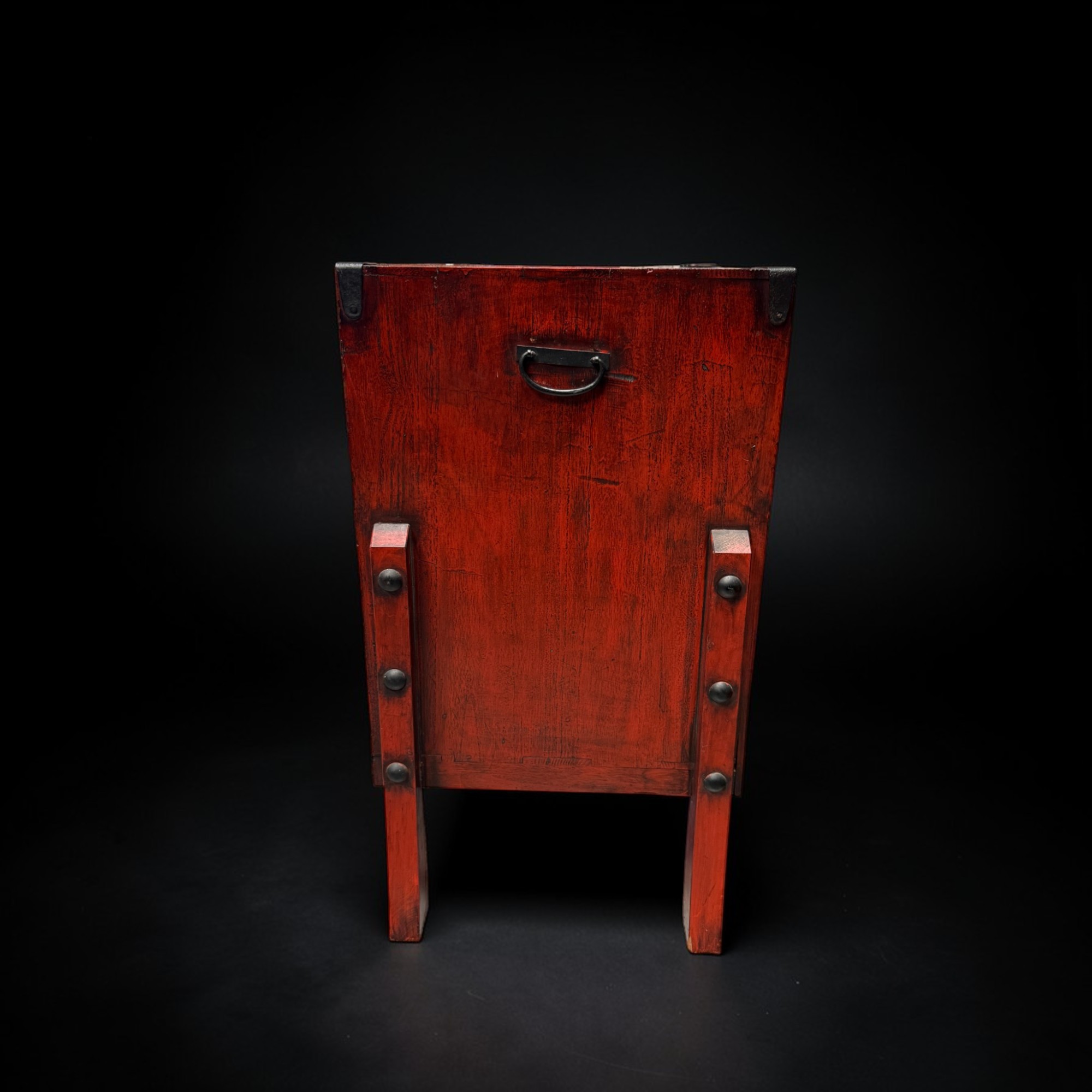 Japanisches Tansu "Herz-Sutra" – Kalligrafie-Schrank 96cm aus Sammlernachlass