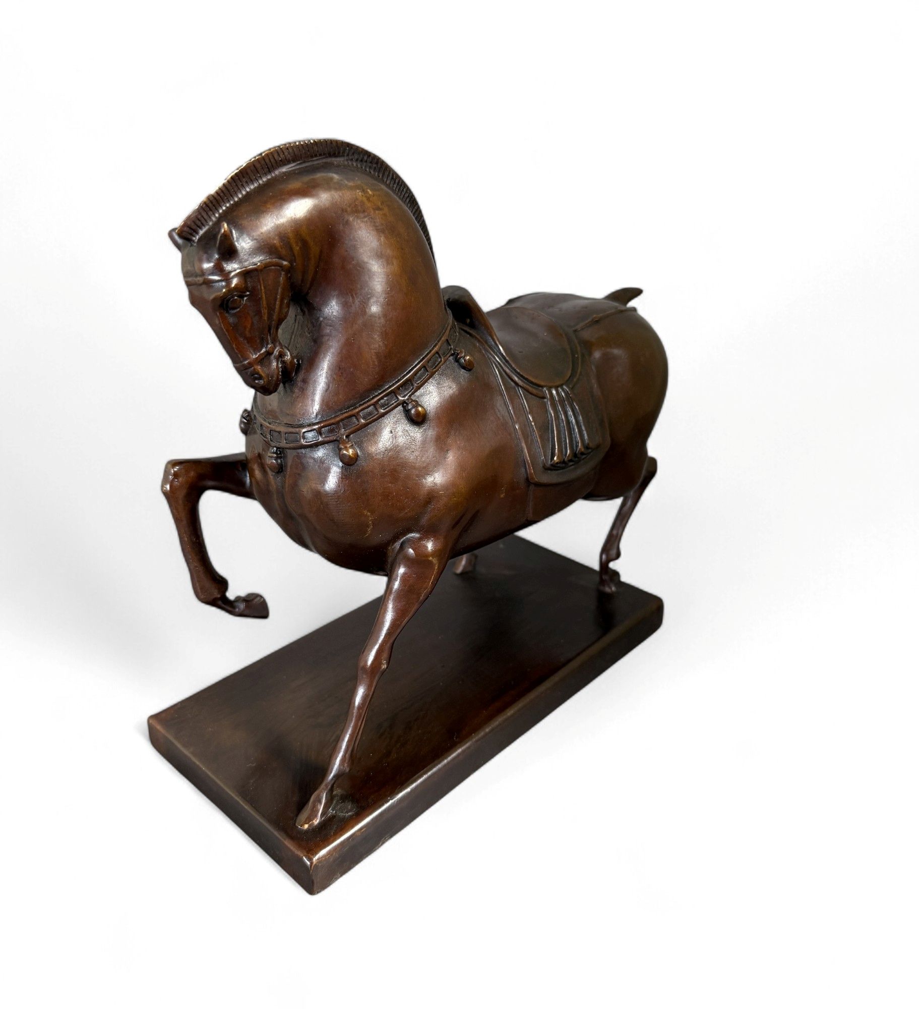 Pferde Skulptur Bronze Figur chines. Tierkreiszeichen