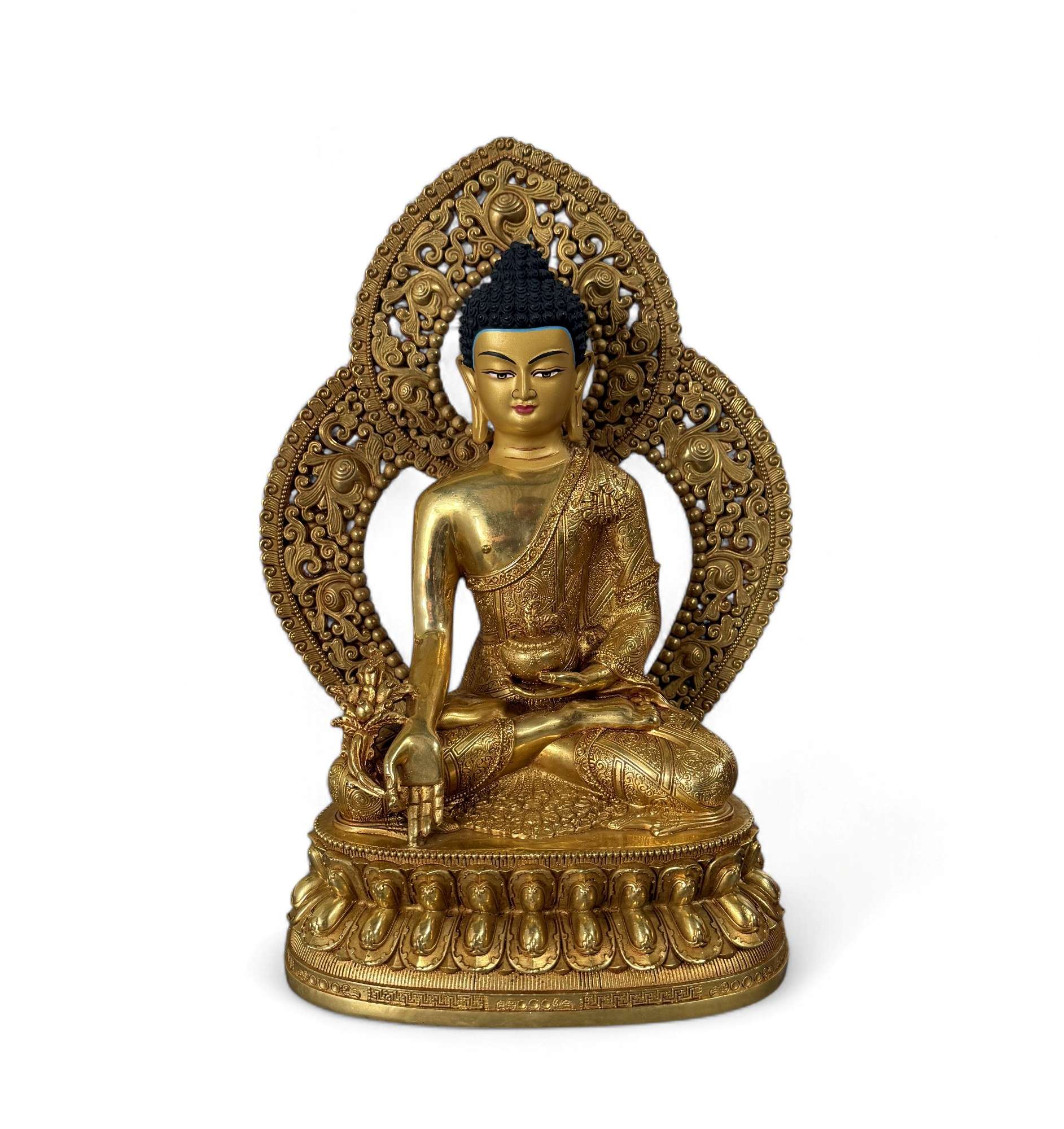 Medizin Buddha Figur Bronze Tibet China - 34 cm groß