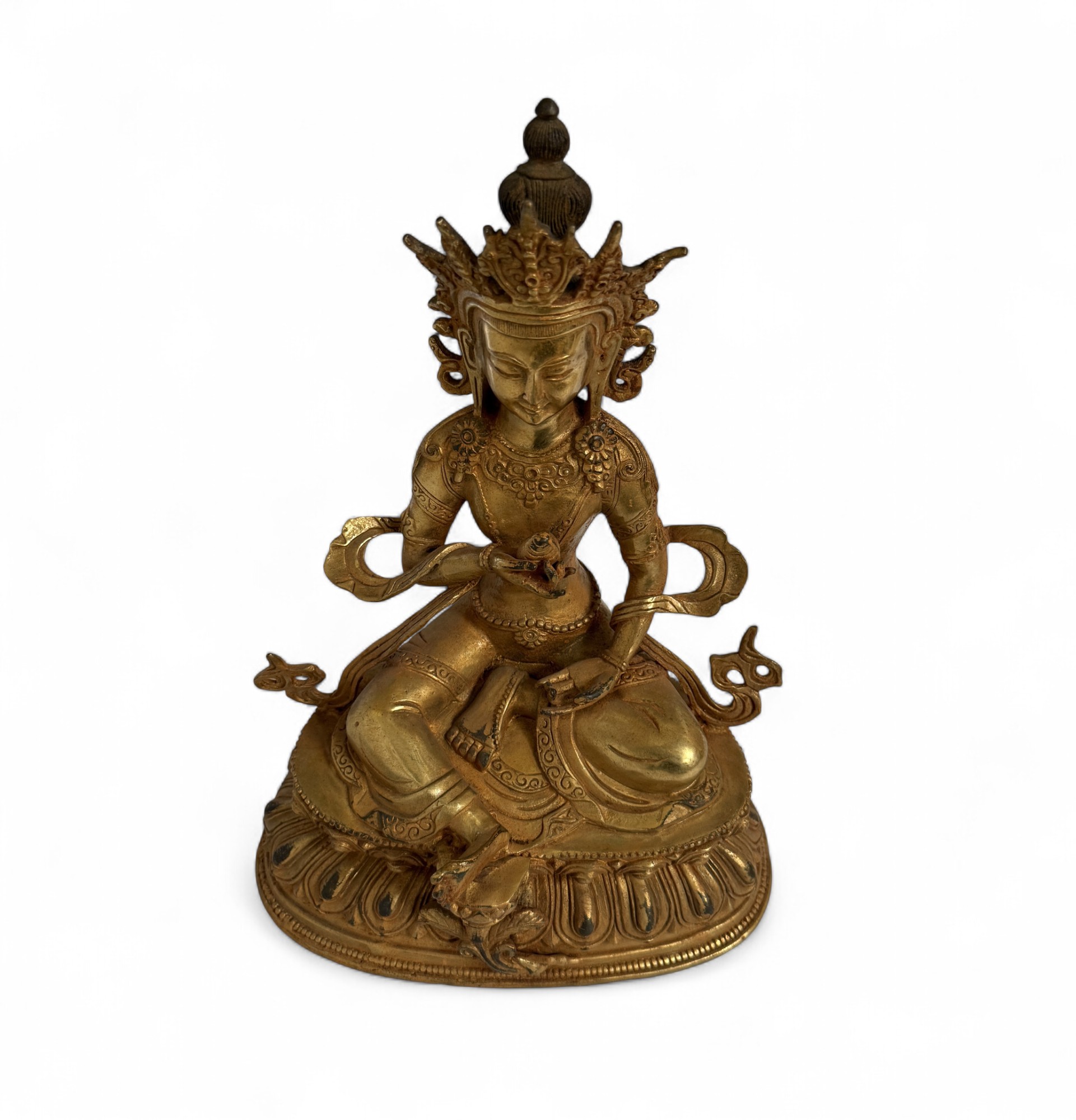 Vasudhārā Bronze Statue – Tibet/China, ca. 40–50 Jahre