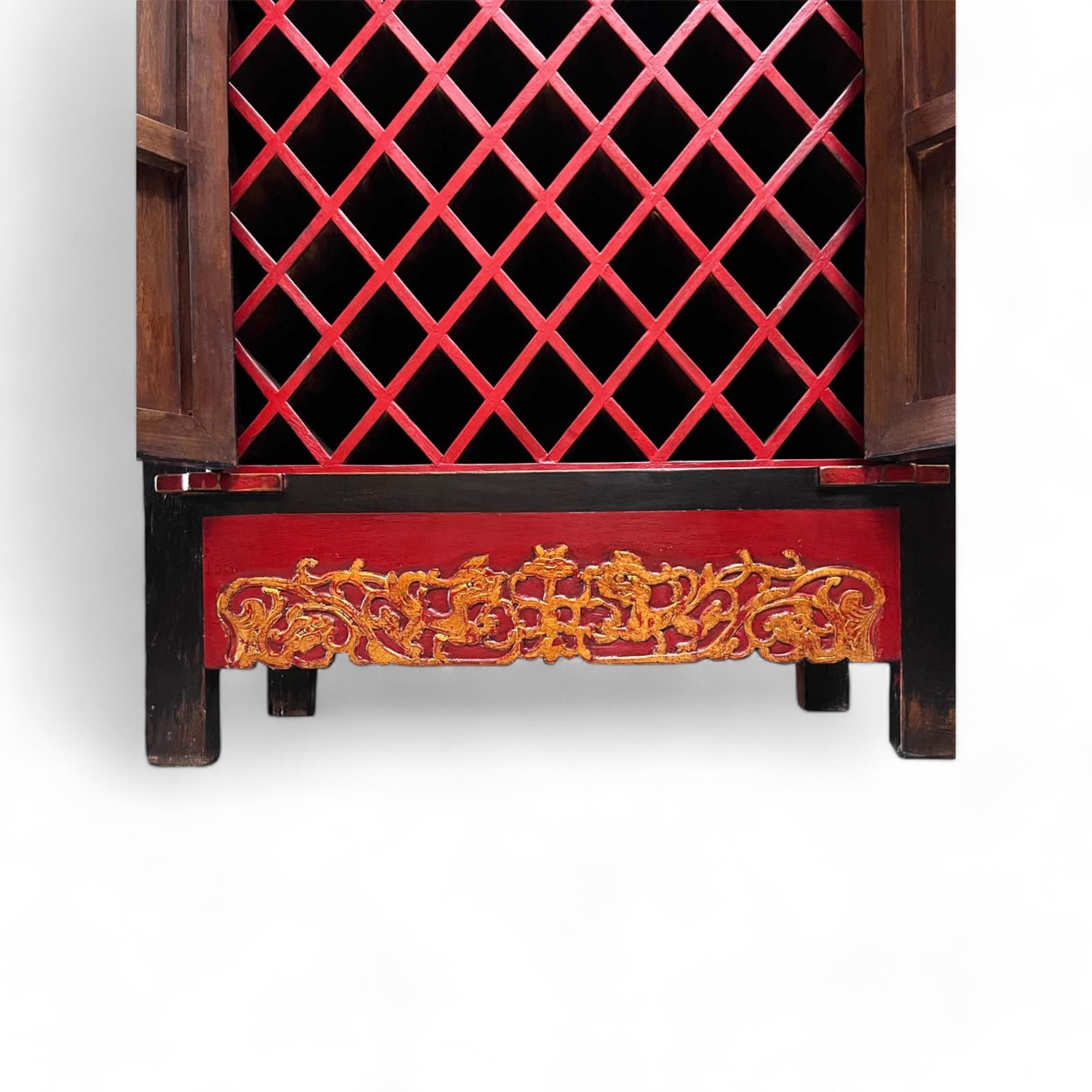 Chinesischer Hochzeitsschrank Wein/Whisky Schrank Asia Möbel