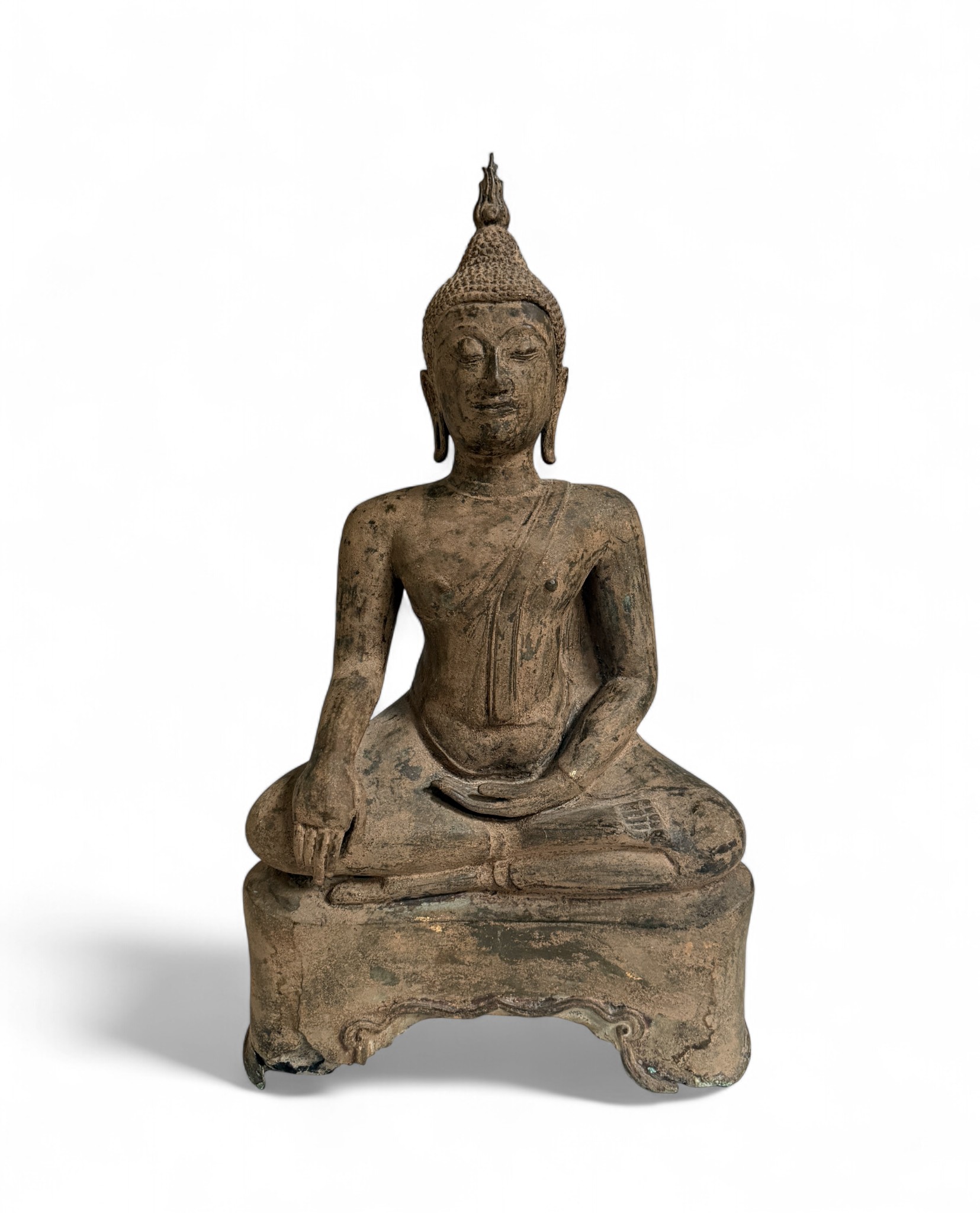 Bronze Buddha Figur 44 cm – Shakyamuni in Bhumisparsha Mudra Bronze Buddha Figur 44 cm – Shakyamuni in Bhumisparsha Mudra