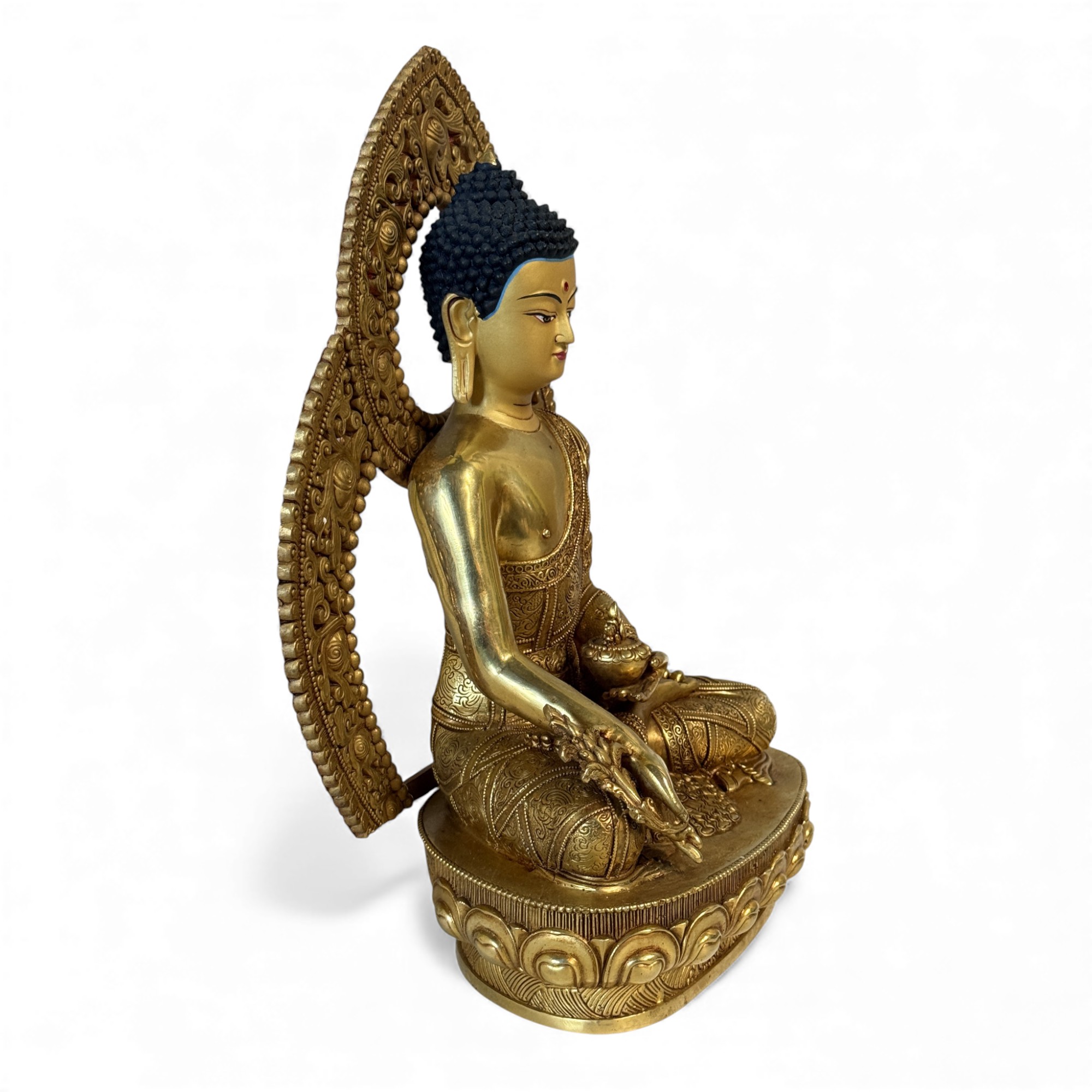 Medizin Buddha Figur aus Bronze