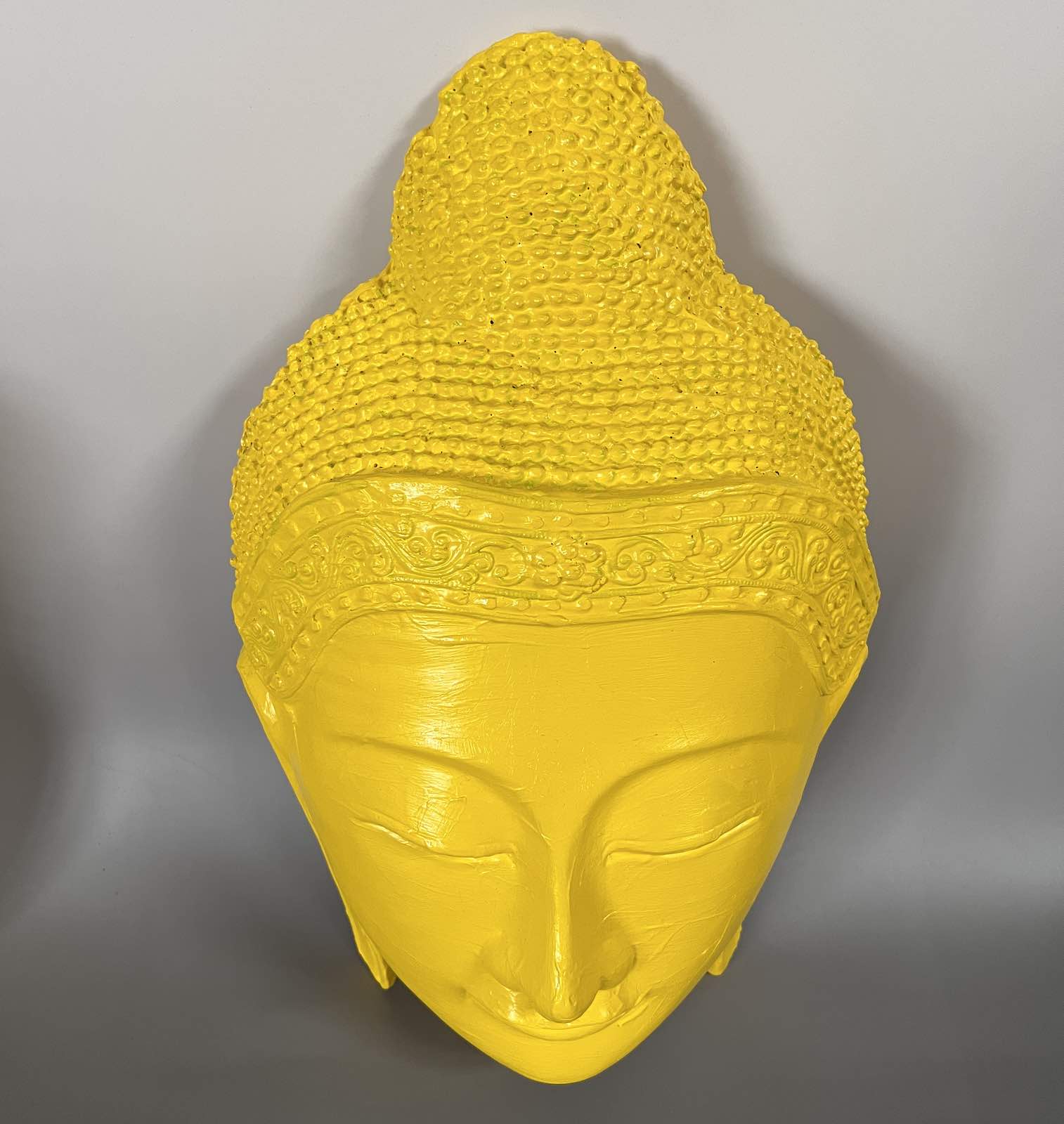 Buddha Kopf Maske Holz Skulptur Thailand 50cm groß
