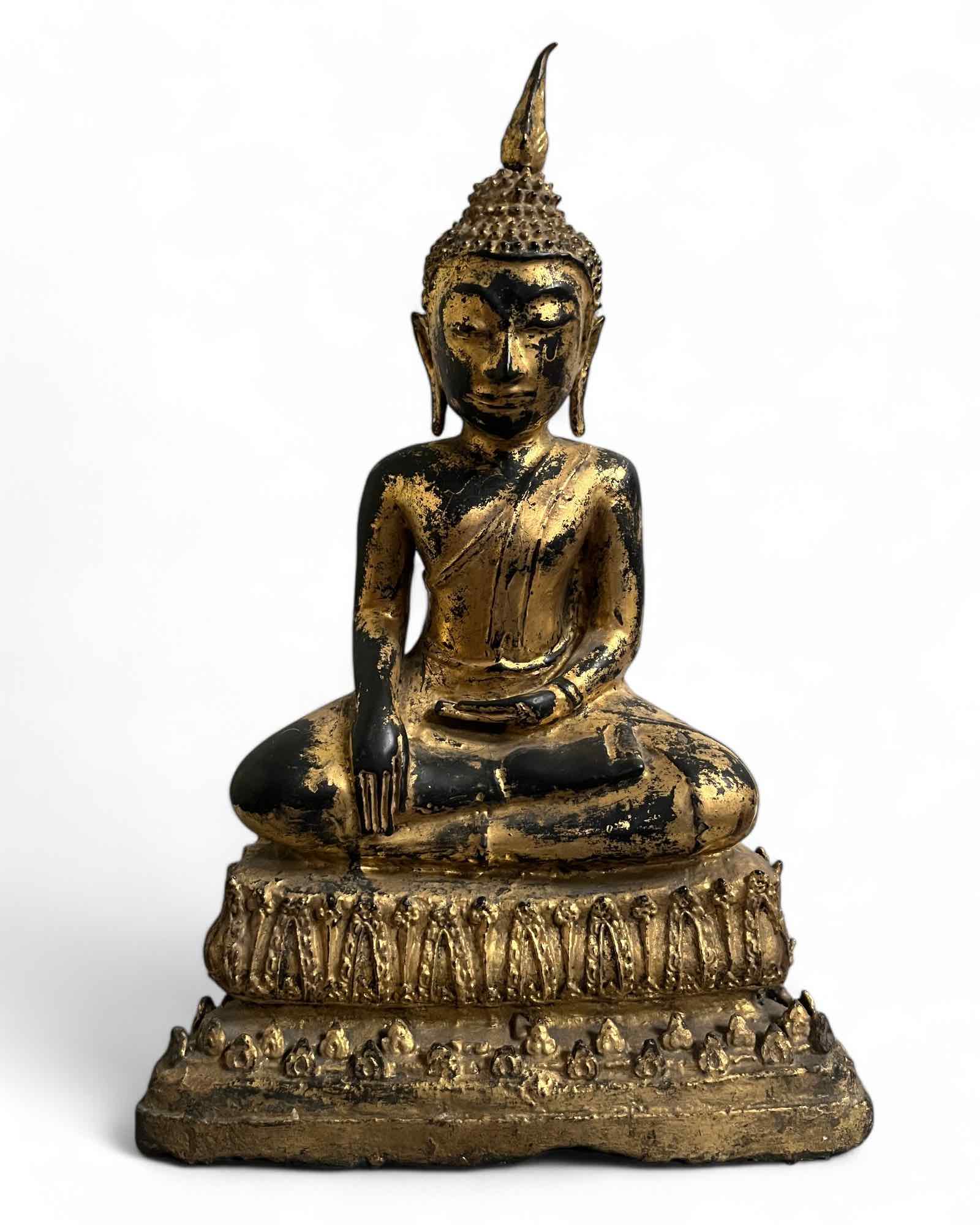 Buddha Figur Bronze Thailand Sukhothai - 43cm