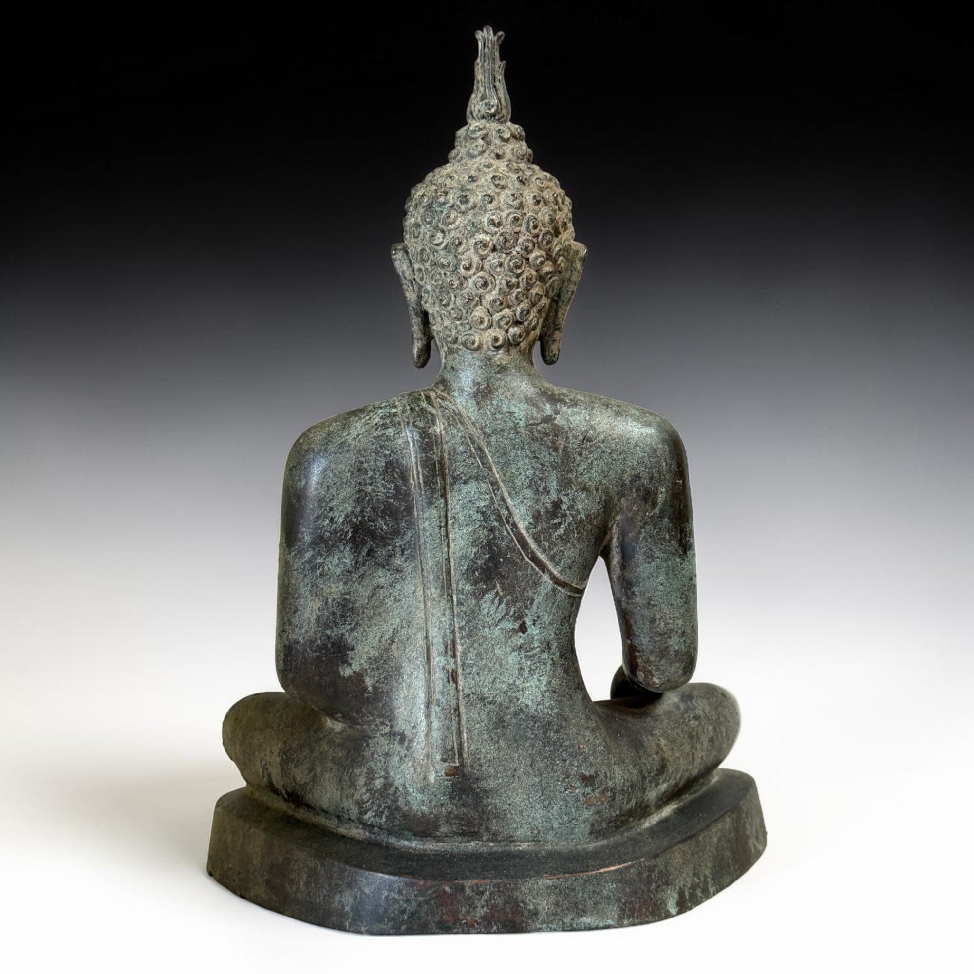 Buddha Thailand Bronze Statue Ayutthaya 35 cm Skulptur Figur