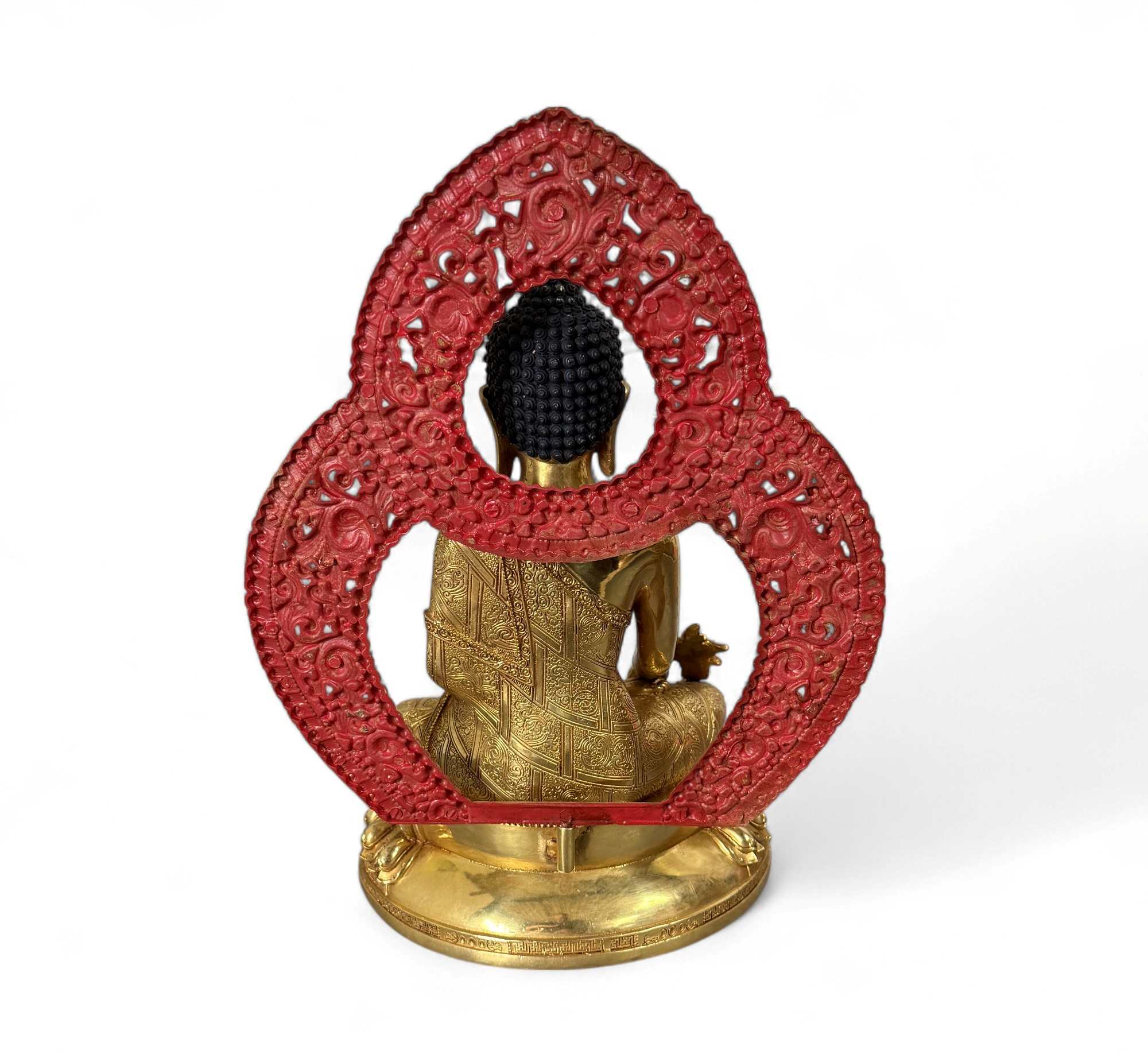 Medizin Buddha Figur Bronze Tibet China - 34 cm groß
