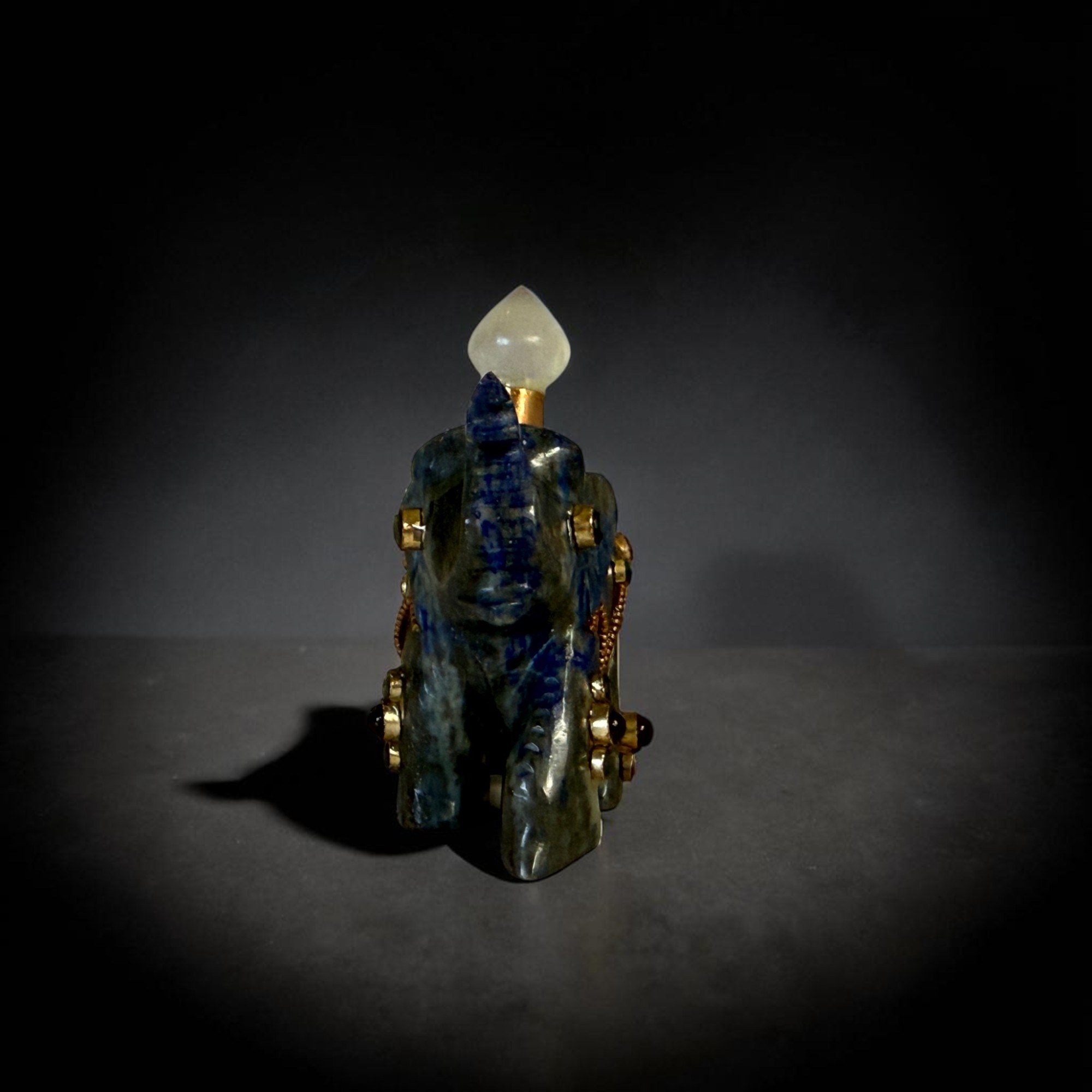 Lapislazuli Glückselefant | Bergkristall & Edelsteine | Handarbeit aus Nepal