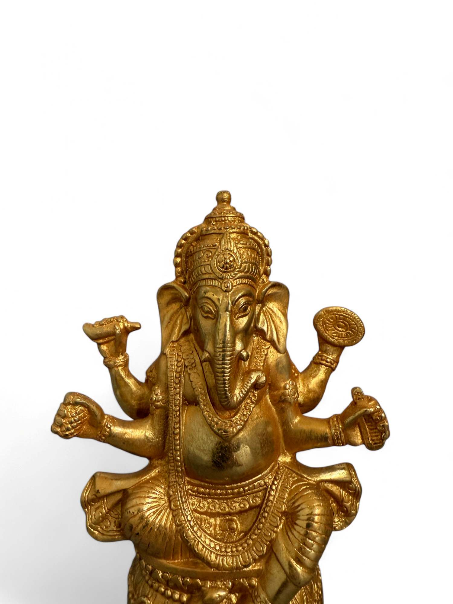 Ganesha Figur Bronze Skulptur - hinduistischer Elefantengott
