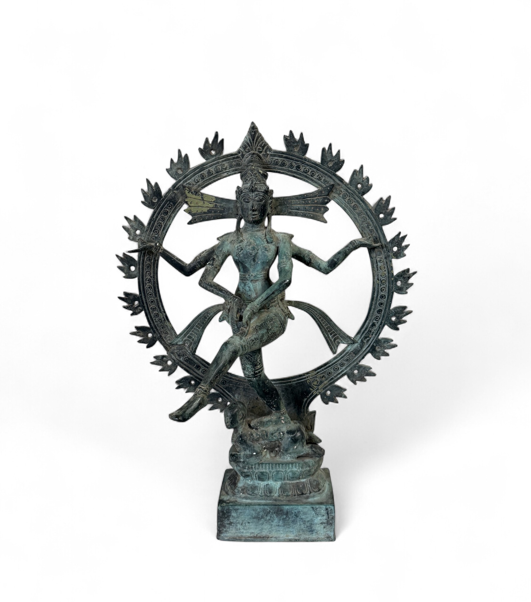 Dancing Shiva Figur Bronze Indonesien Skulptur - alt