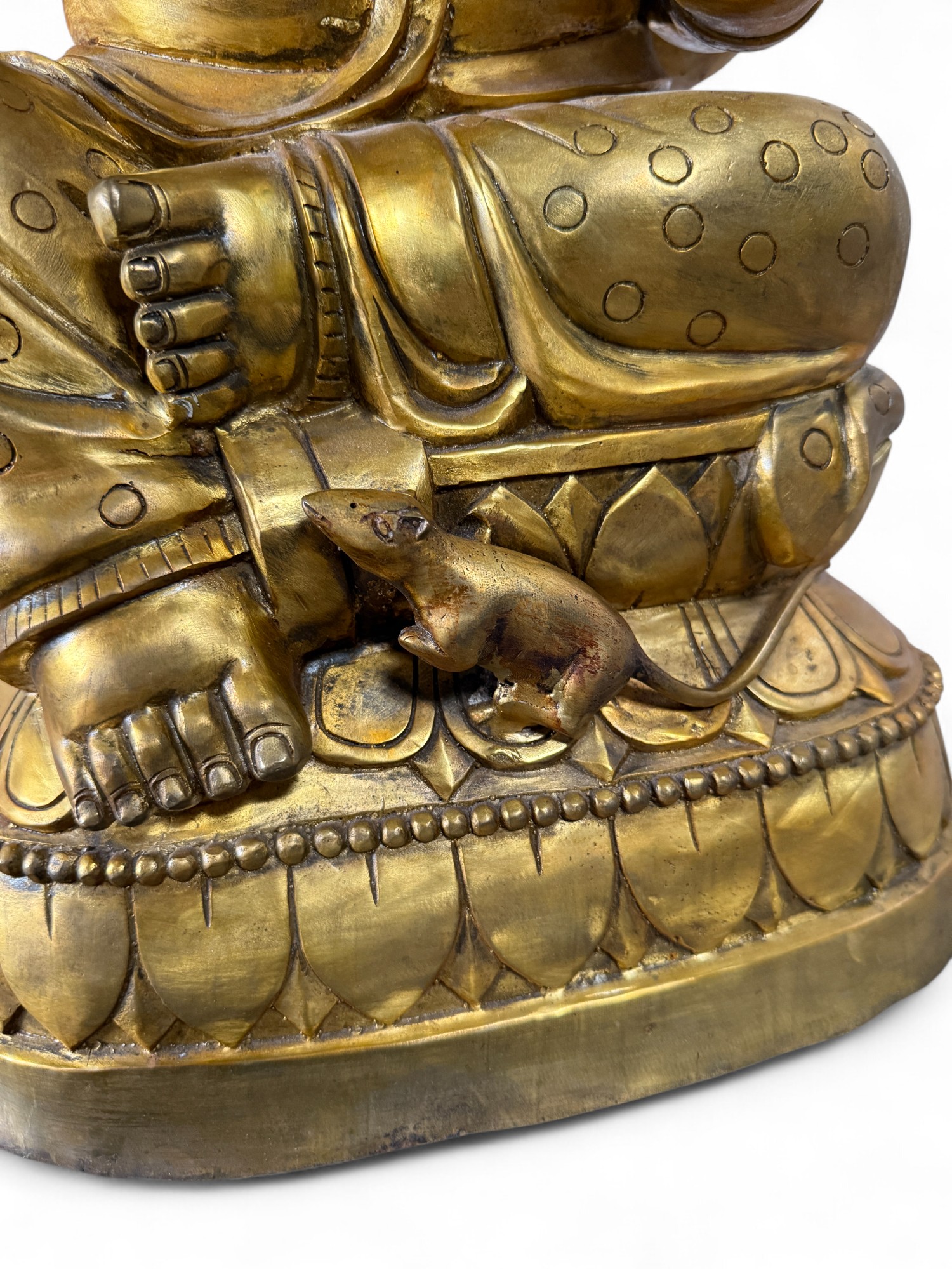 Große Ganesha Statue aus Bronze – 74 cm – ca. 30–40 Jahre alt