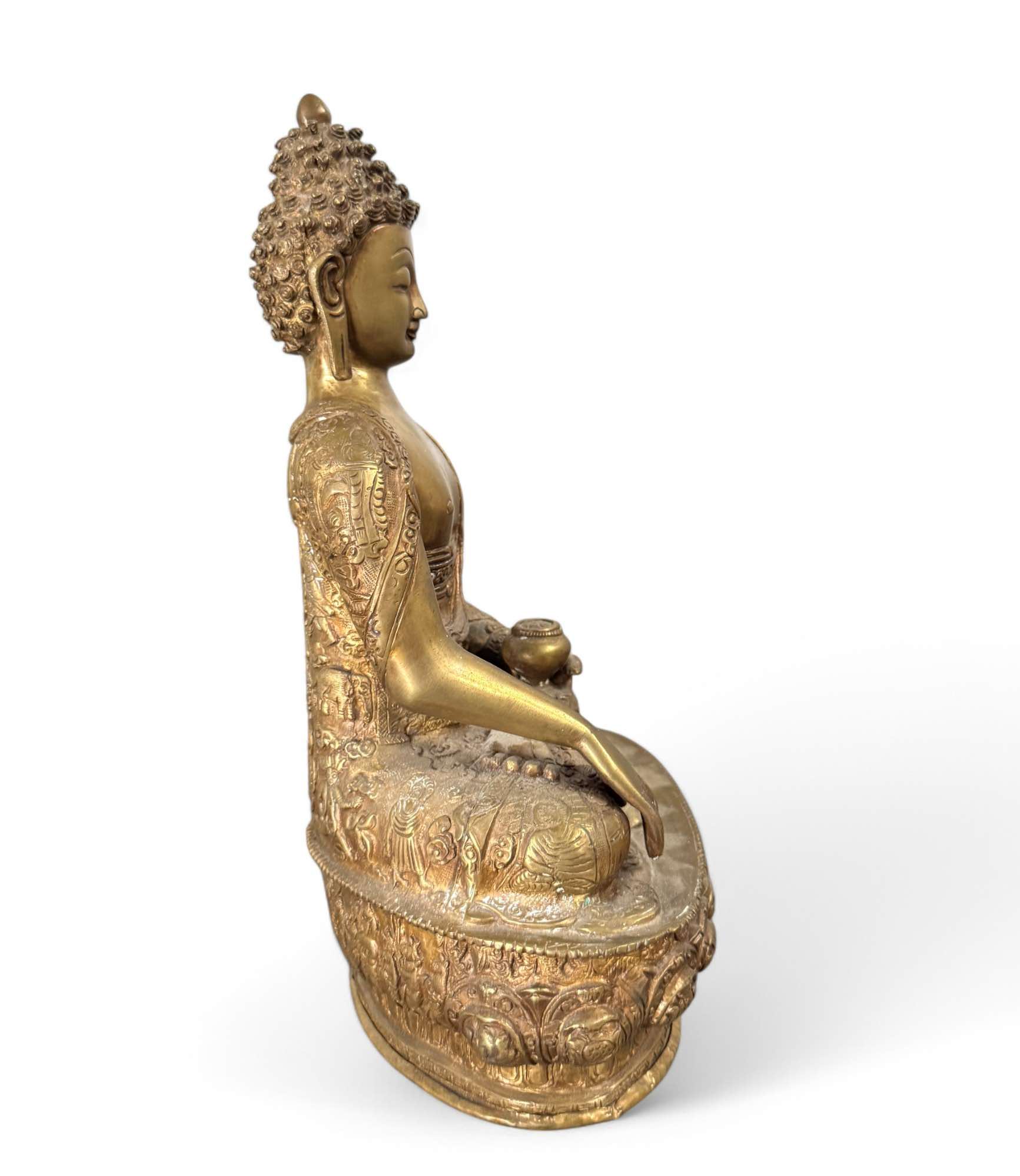 Siddharta Gautama Buddha Figur aus Bronze Nepal / Indien