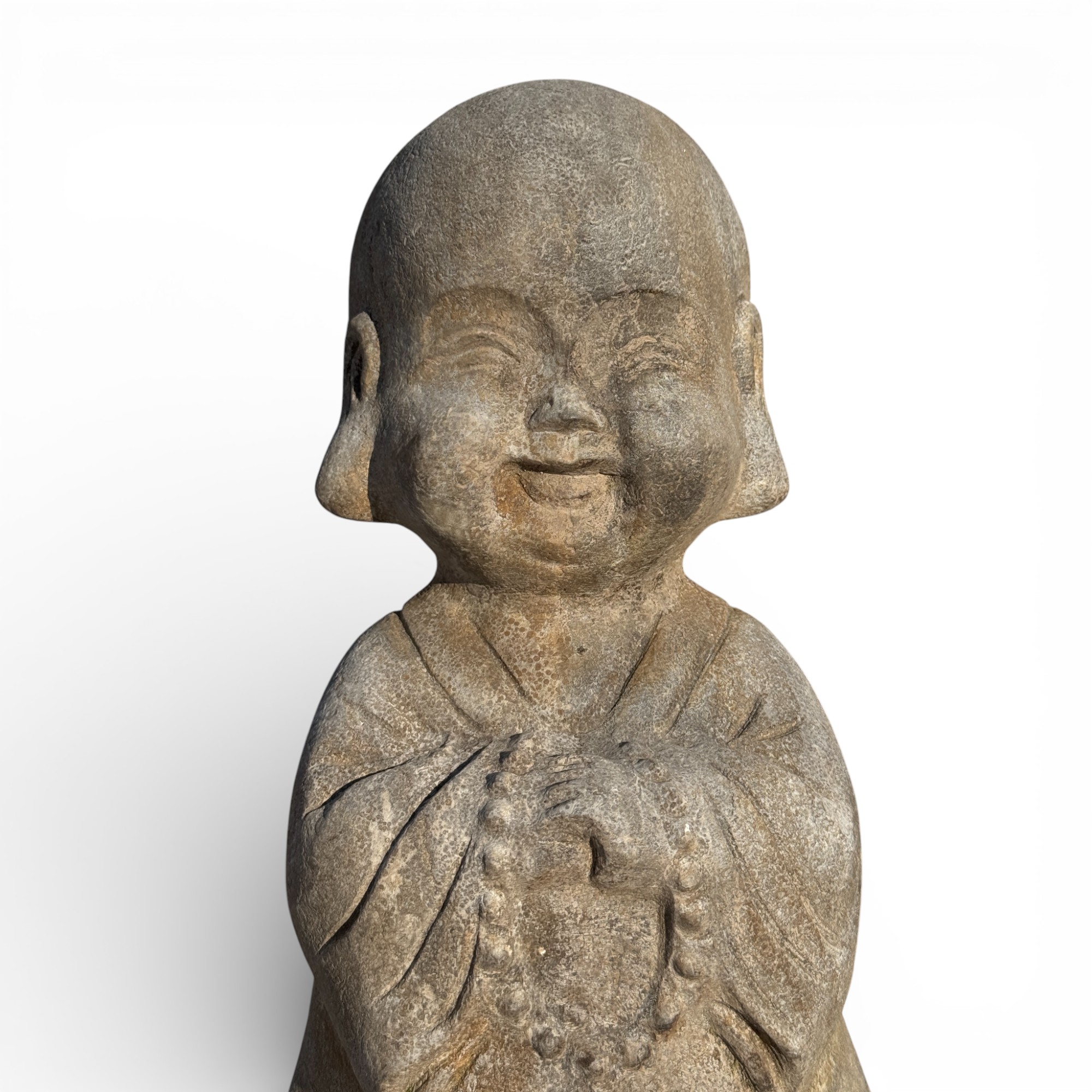 Zen Mönch Garten Skulptur aus Naturstein