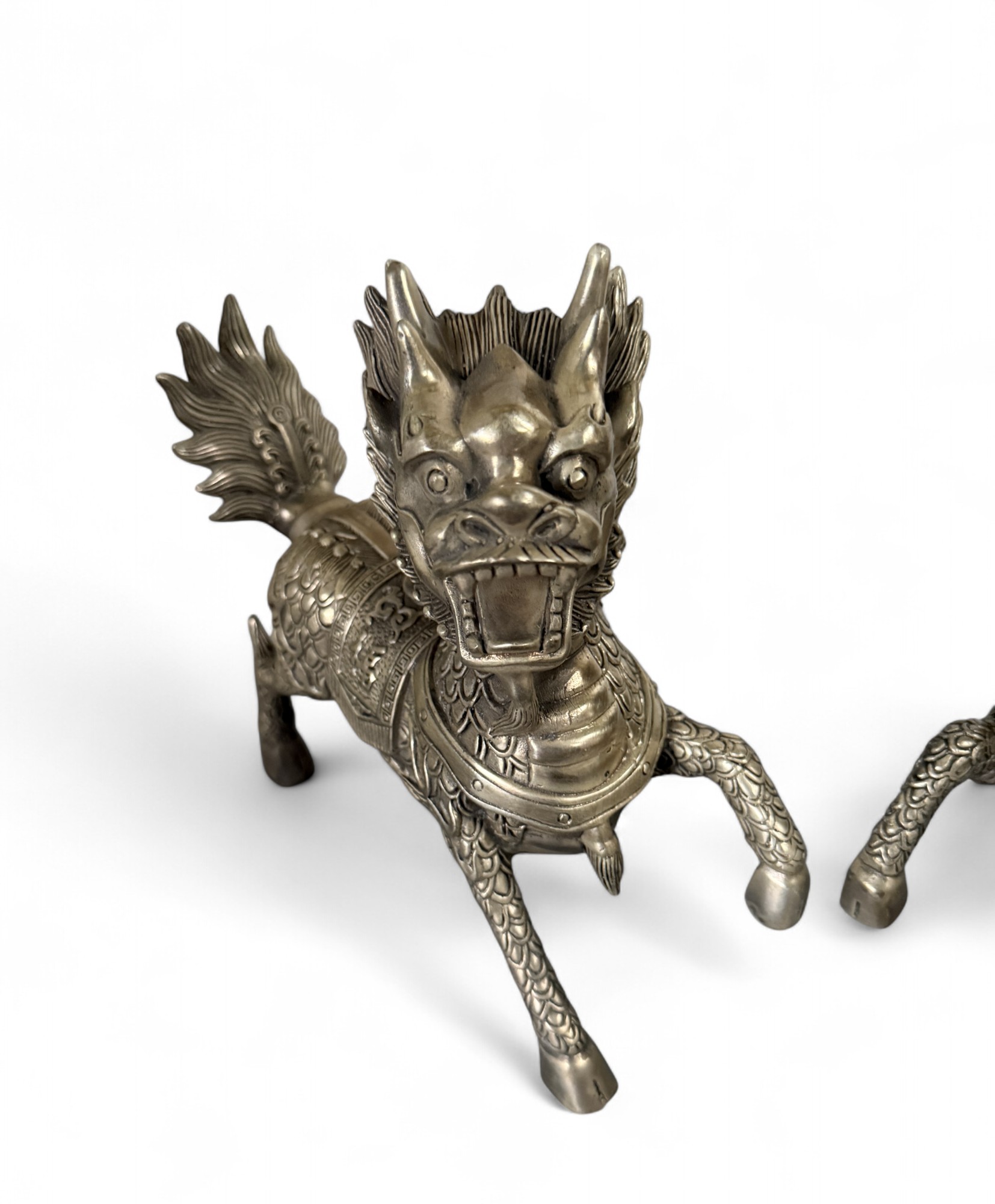 Qilin Drachen-Löwen aus Bronze – Mythische Glücks- & Schutzsymbole