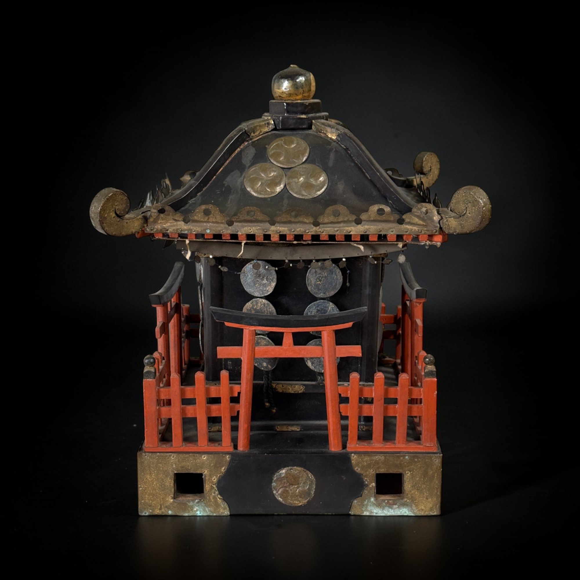 Japanischer Mikoshi Schrein - 45cm Holzmodell - Nürnberger Nachlass