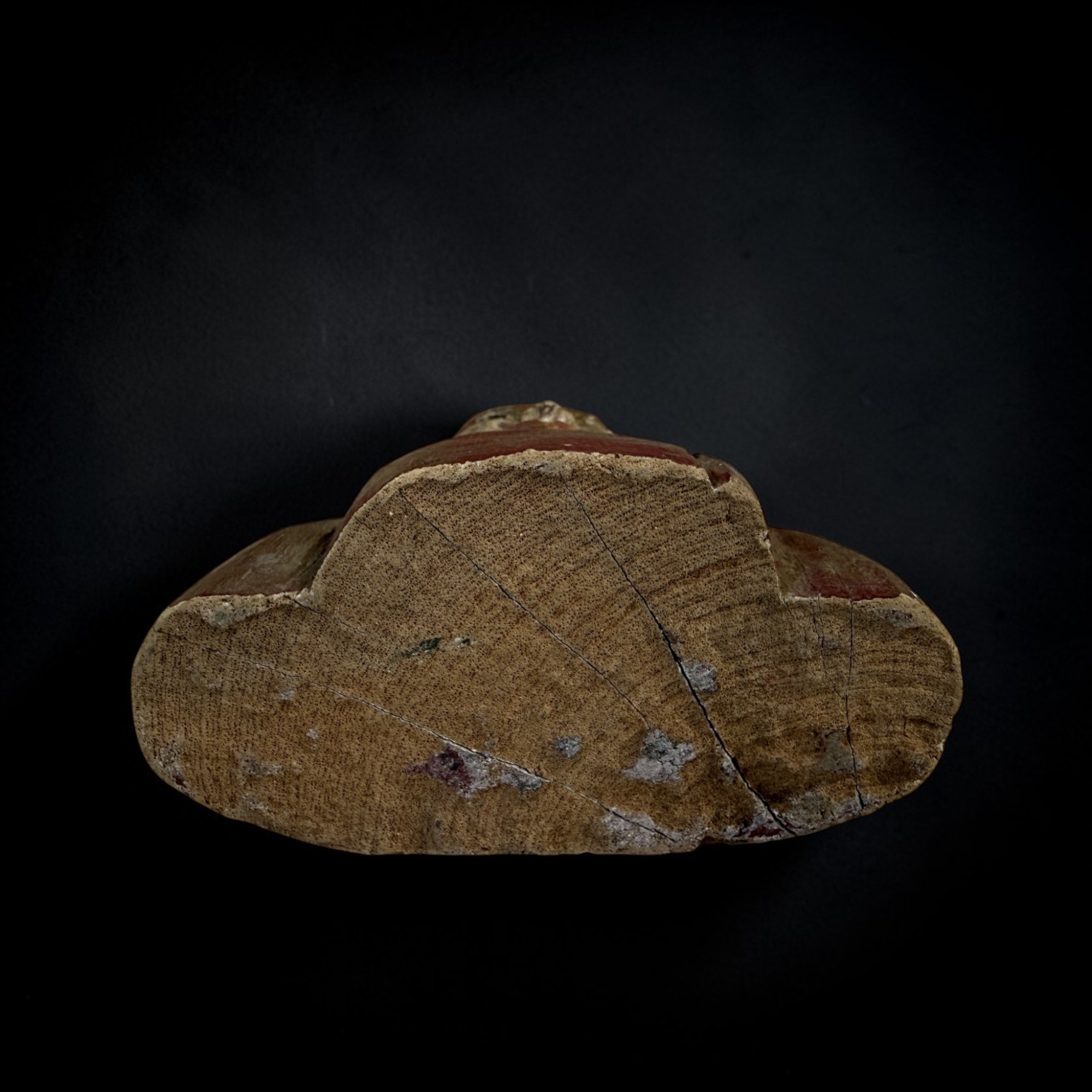 Alte birmanische Holzfigur Nat-Geist – Erlanger Sammlung – 24cm