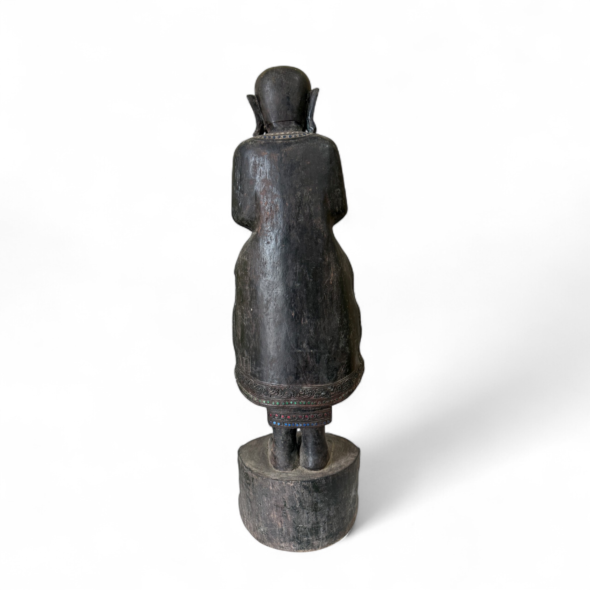 Burmesischer Bettelmönch aus Teak Holz Burmesischer Bettelmönch aus Teak Holz